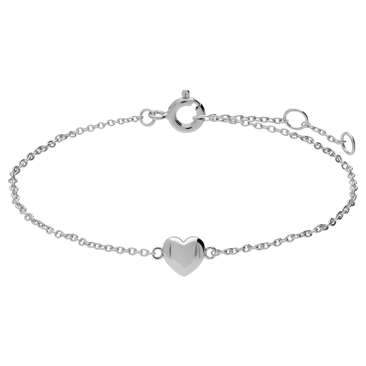 Zilveren fantasiearmband voor dames met zirkonia