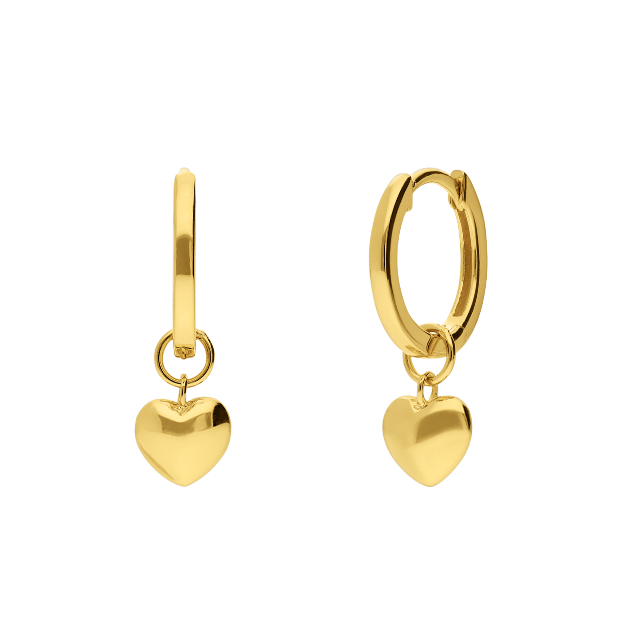 Silberne, goldbeschichtete Ohrringe für Damen