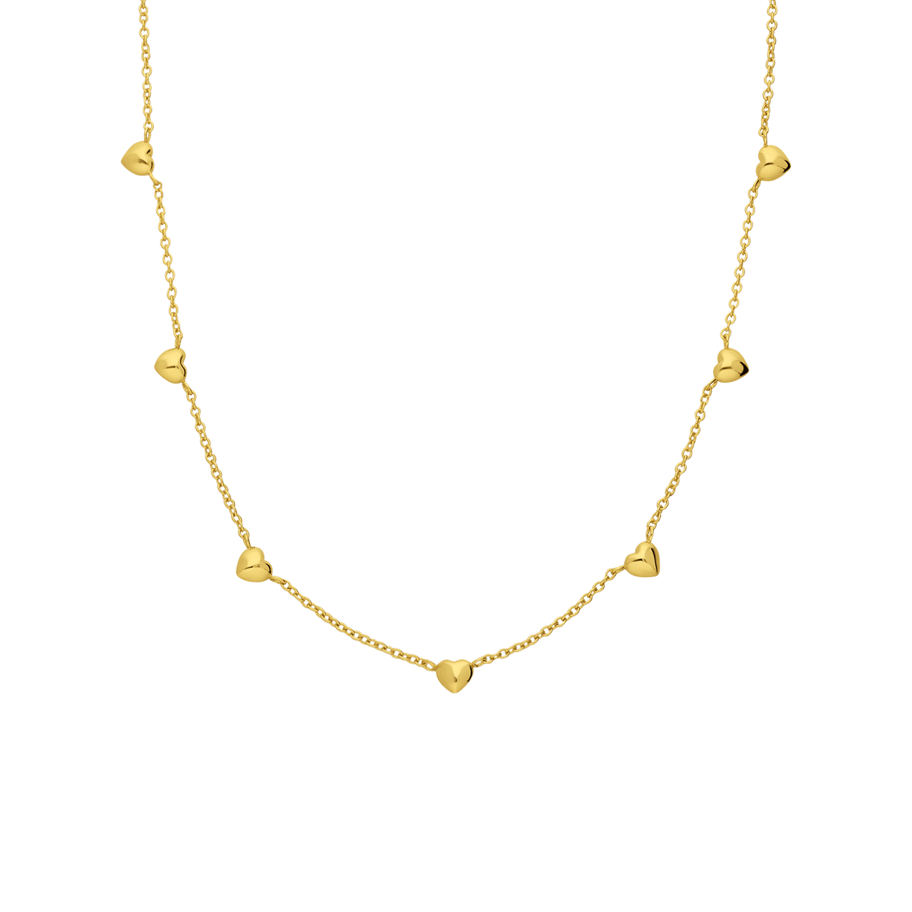 Zilveren goldplated ketting met hanger voor dames