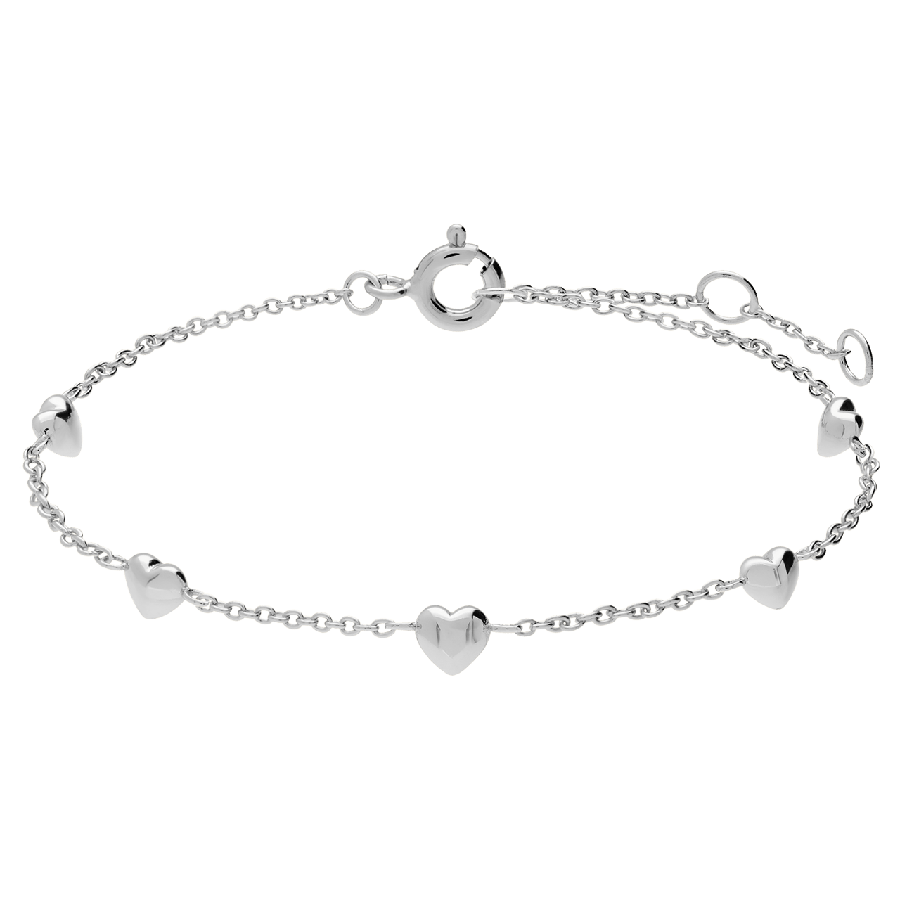 Zilveren fantasiearmband voor dames