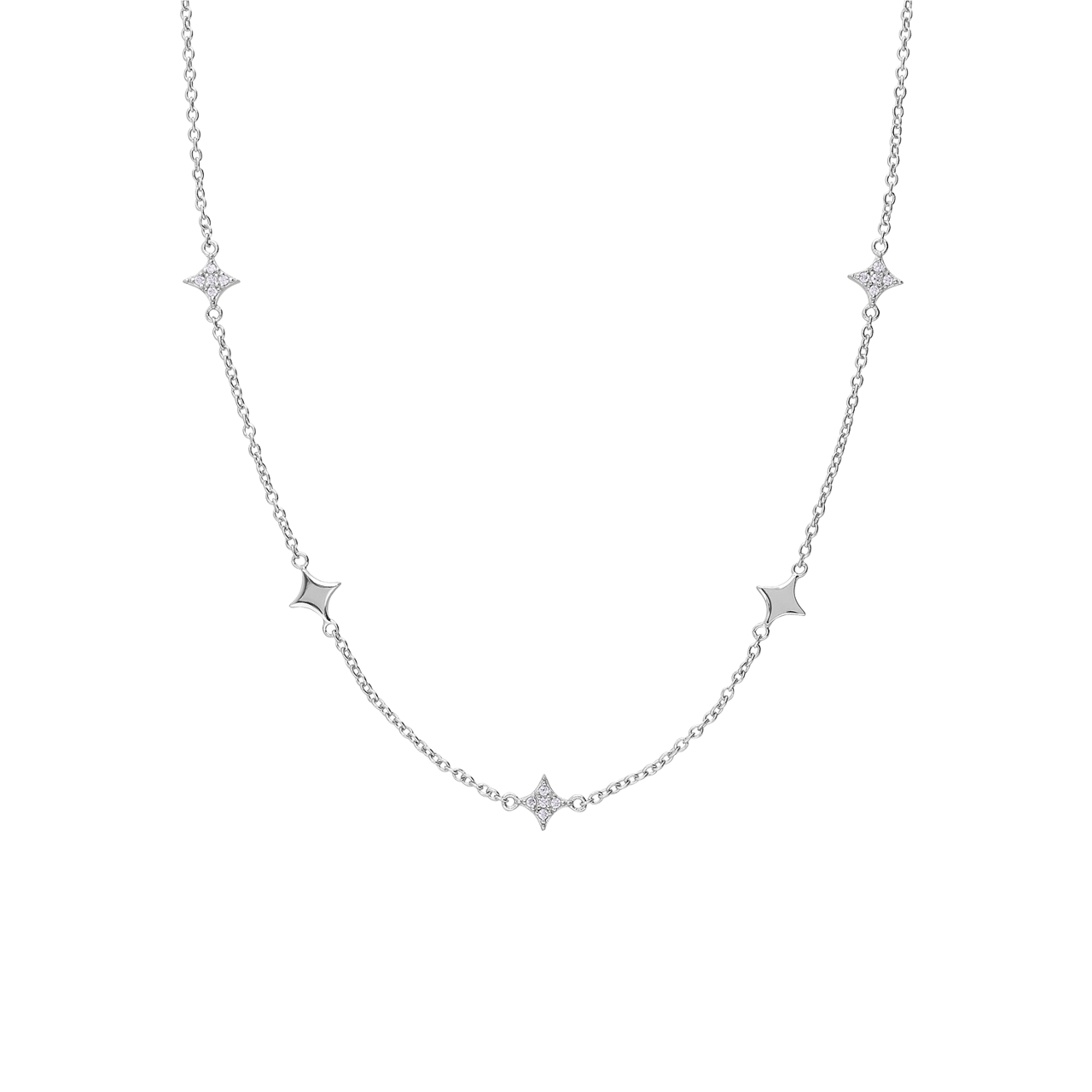 Silberne Halskette für Damen