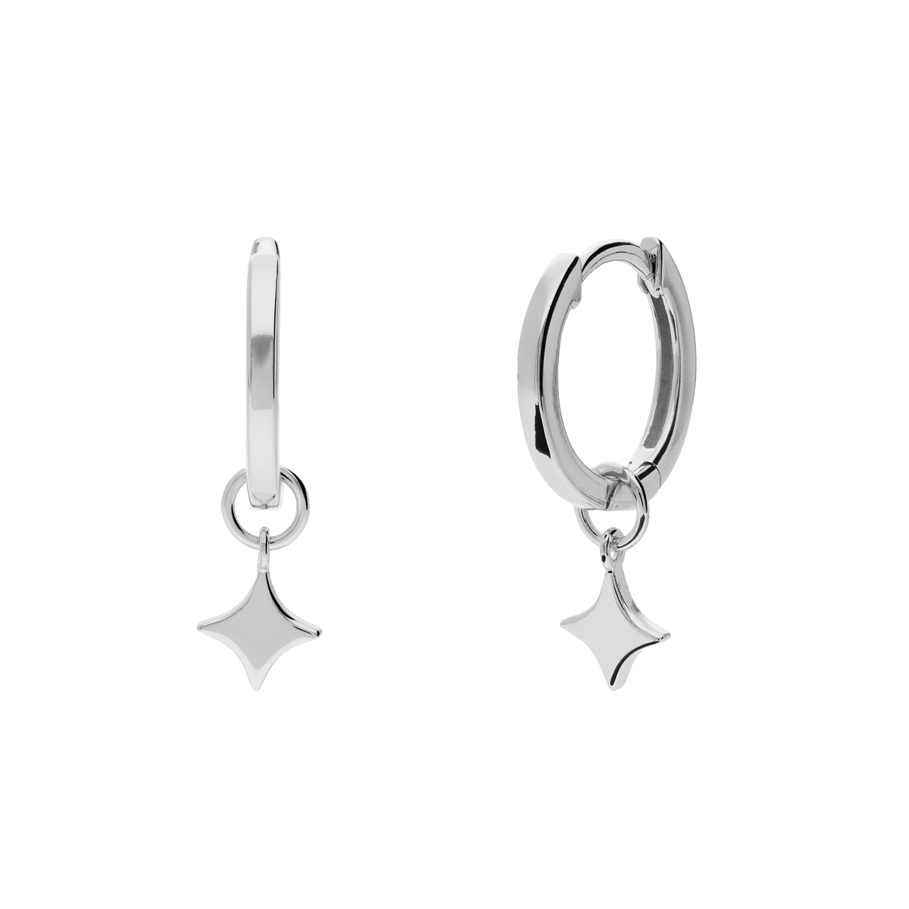 Silberne Ohrringe für Damen