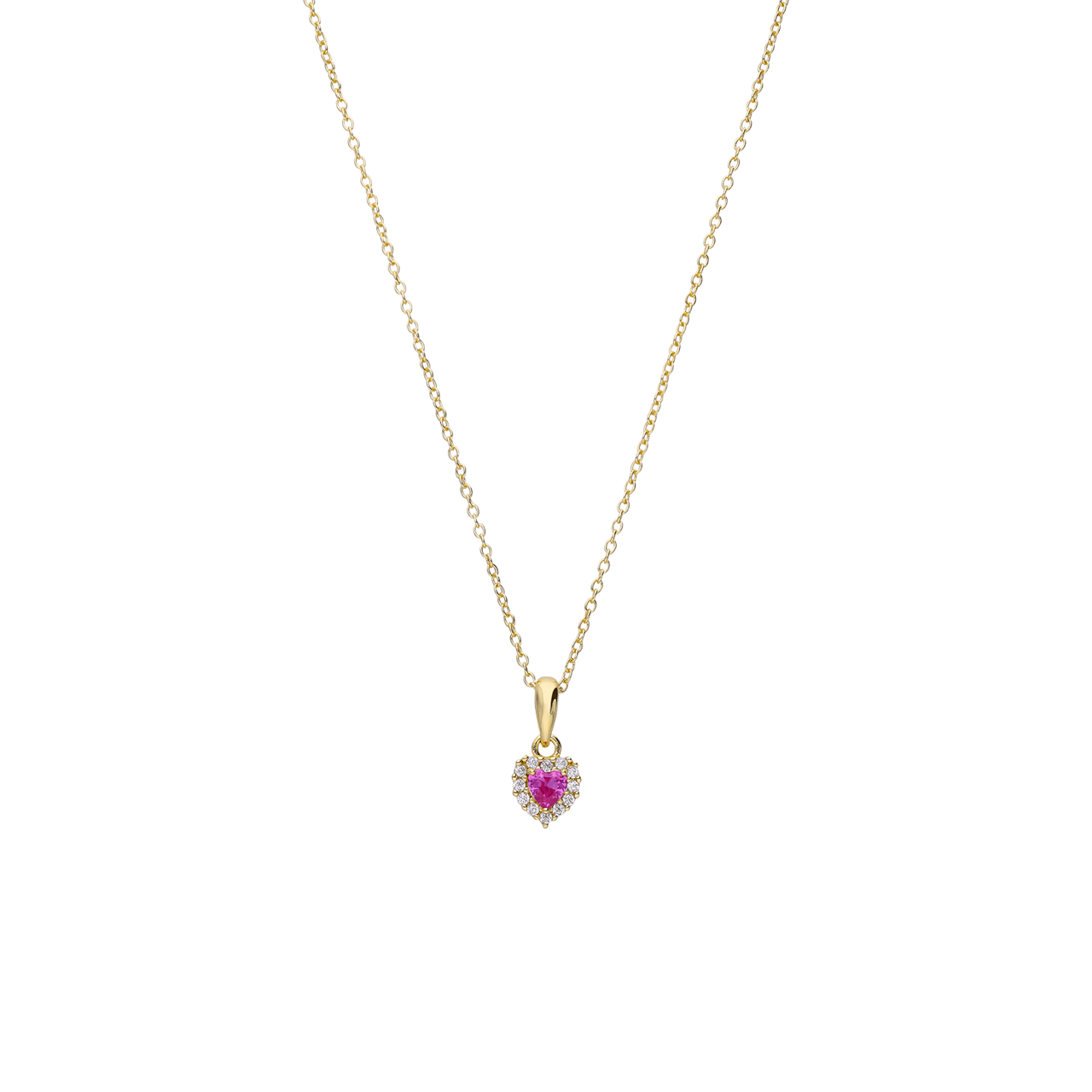 Zilveren goldplated kinderketting met hanger