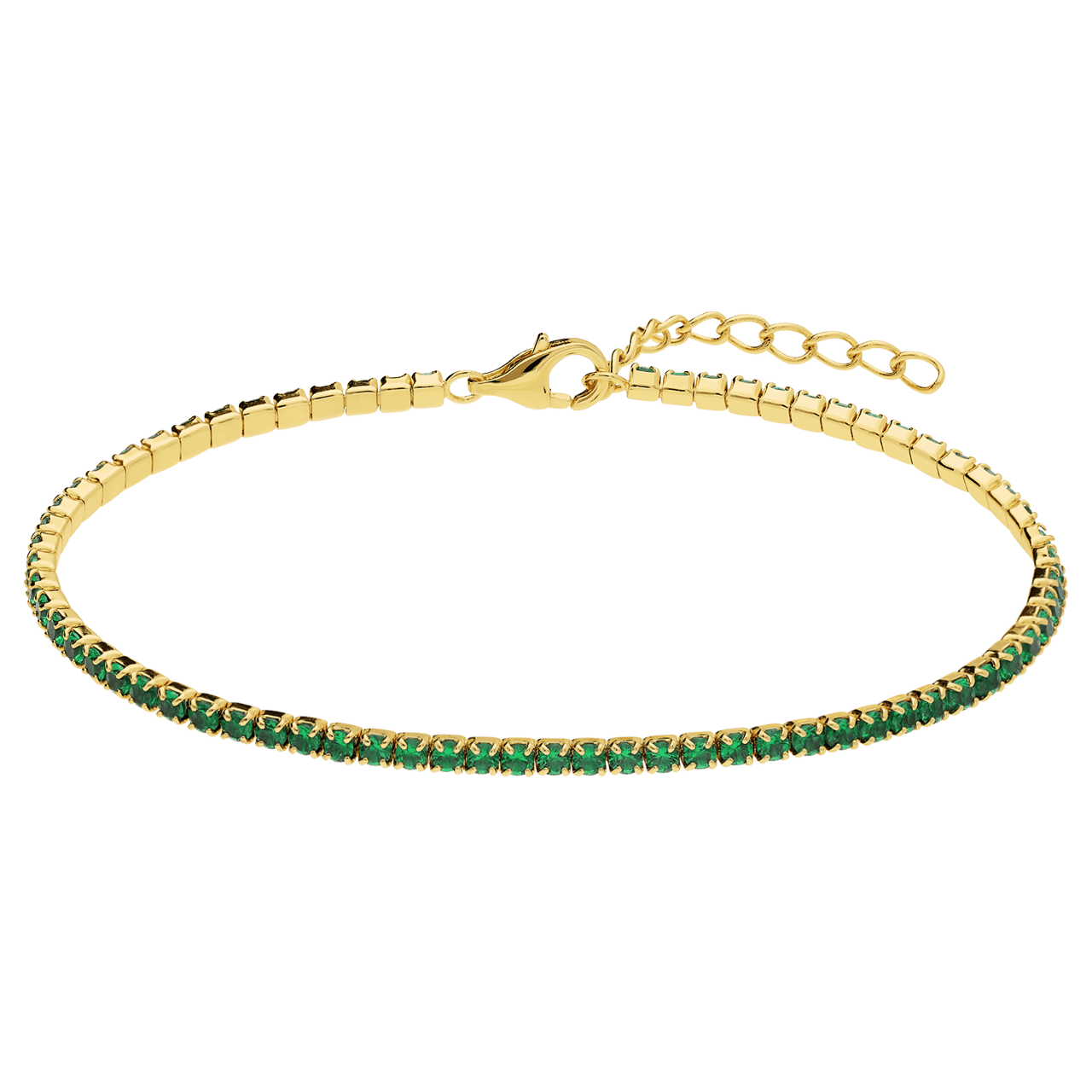 Silbernes, goldbeschichtetes Armband für Damen