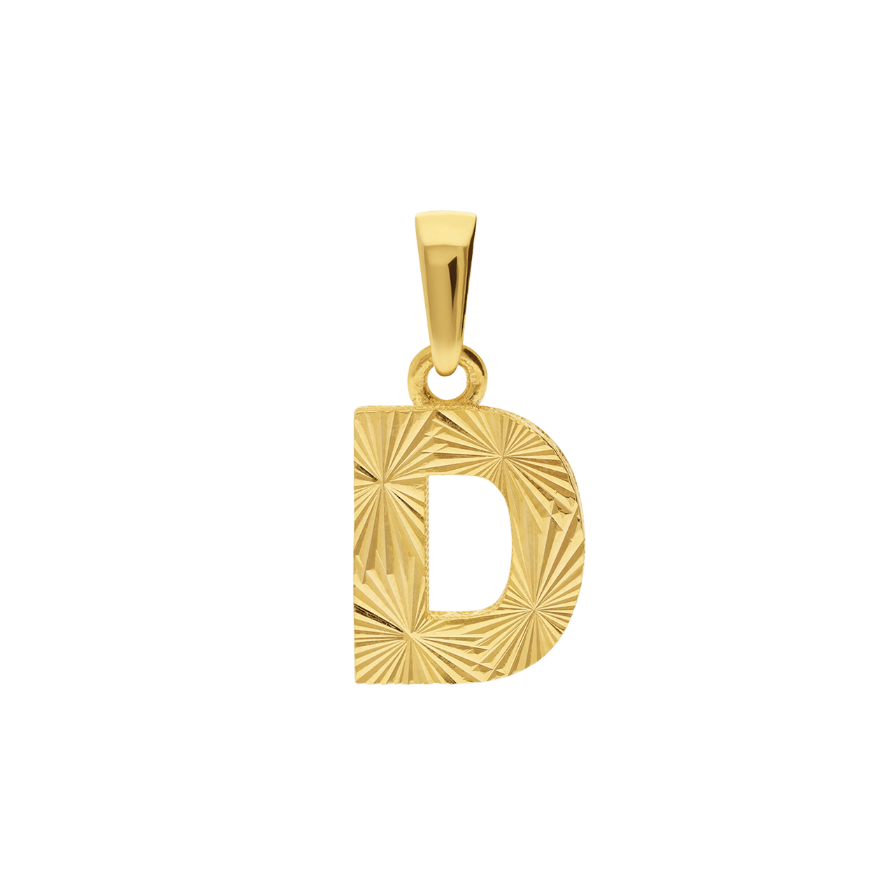 14 karaat geelgouden letter hanger voor dames