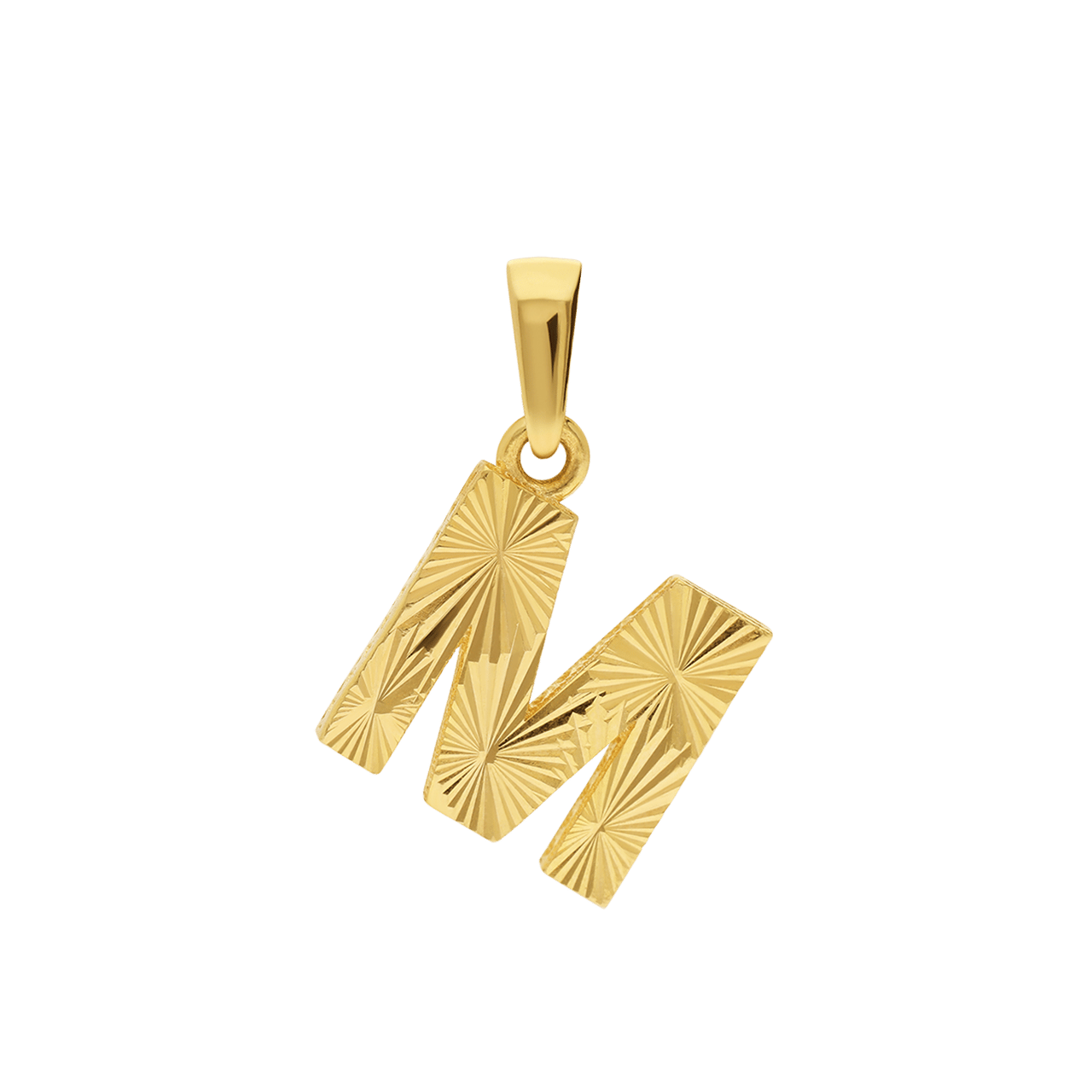 14 karaat geelgouden letter hanger voor dames