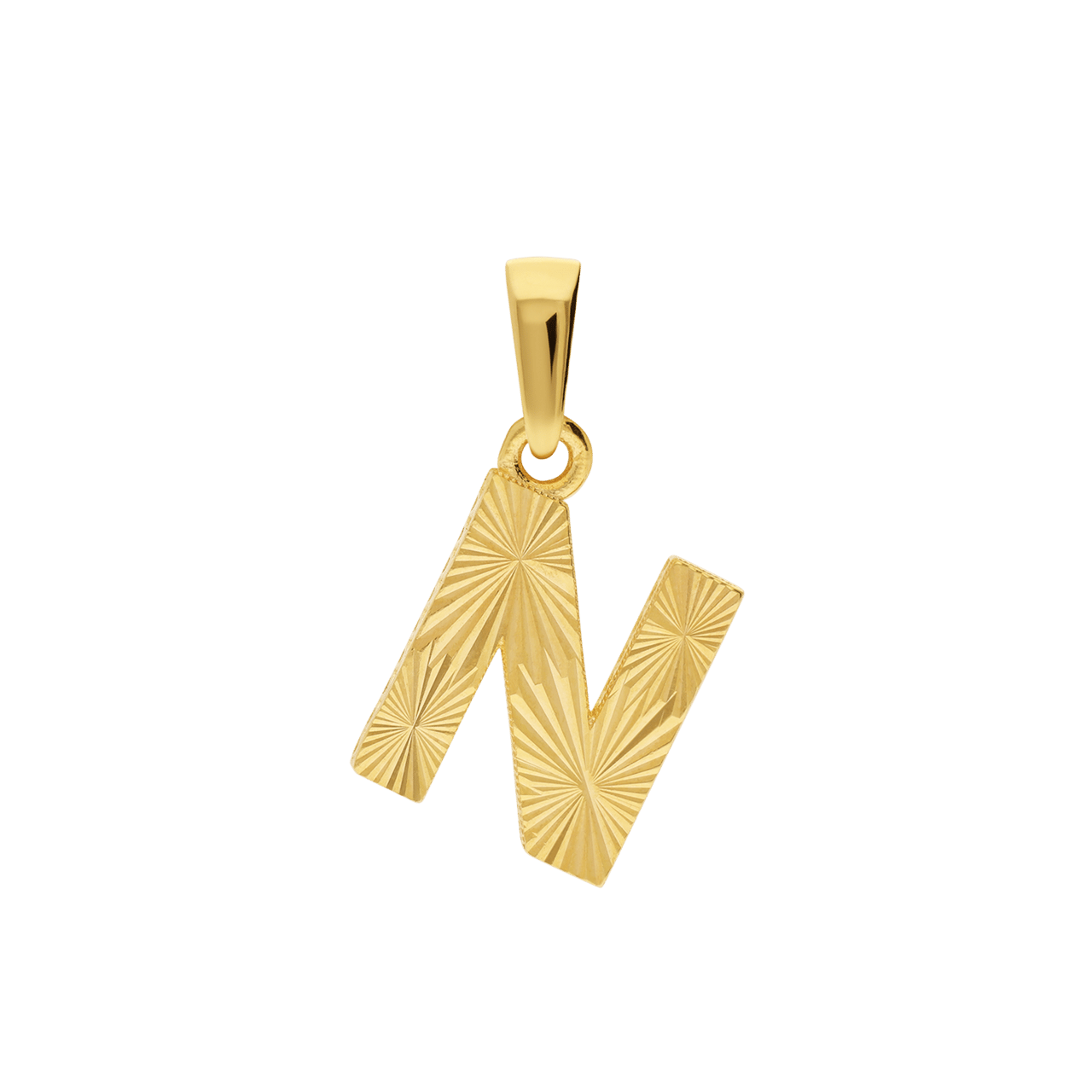 14 karaat geelgouden letter hanger voor dames