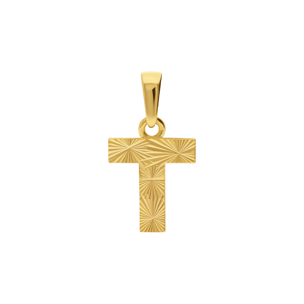 14 Karat Gelbgold Buchstabenanhänger für Damen