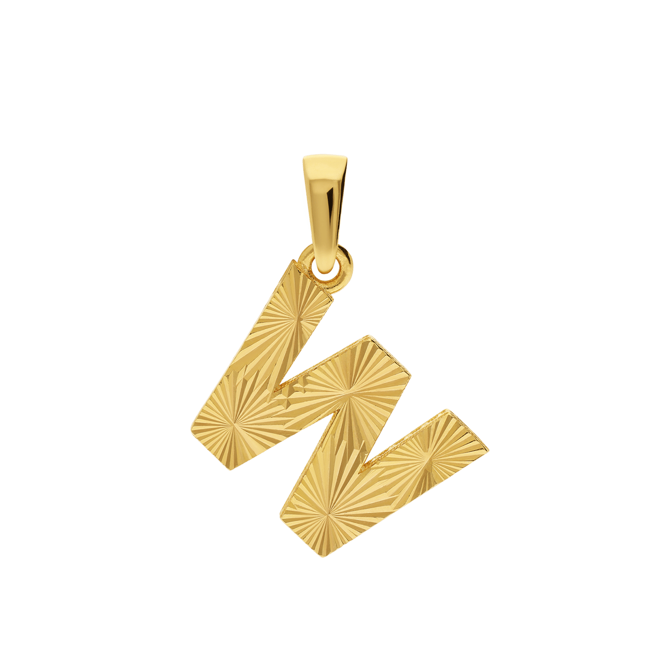 14 karaat geelgouden letter hanger voor dames