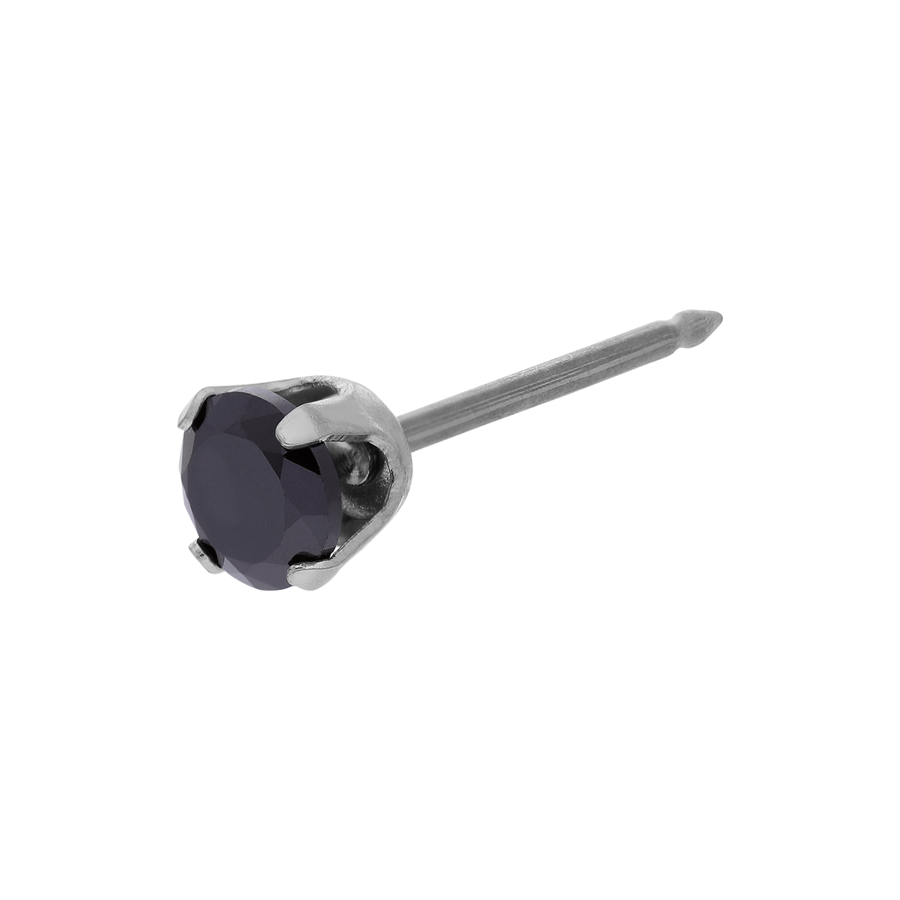 Studex stalen schietoorbel met zwart zirkonia 4mm 114