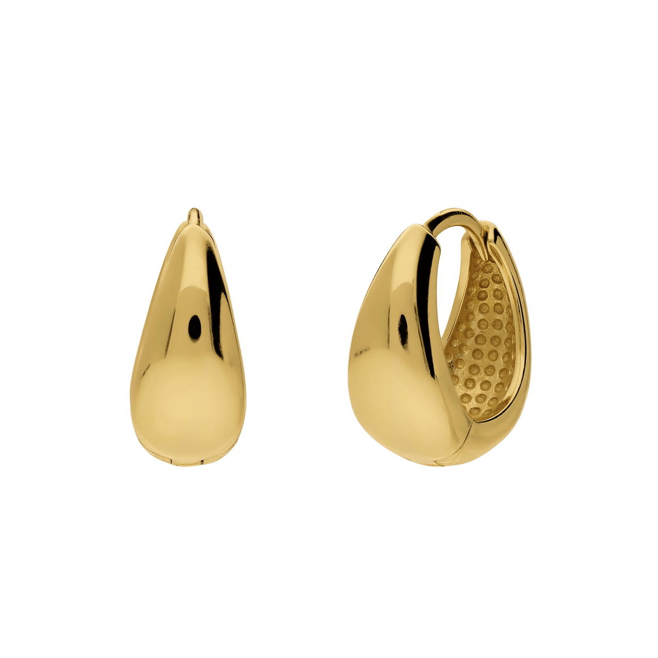 Silberne, vergoldete Ohrringe für Damen