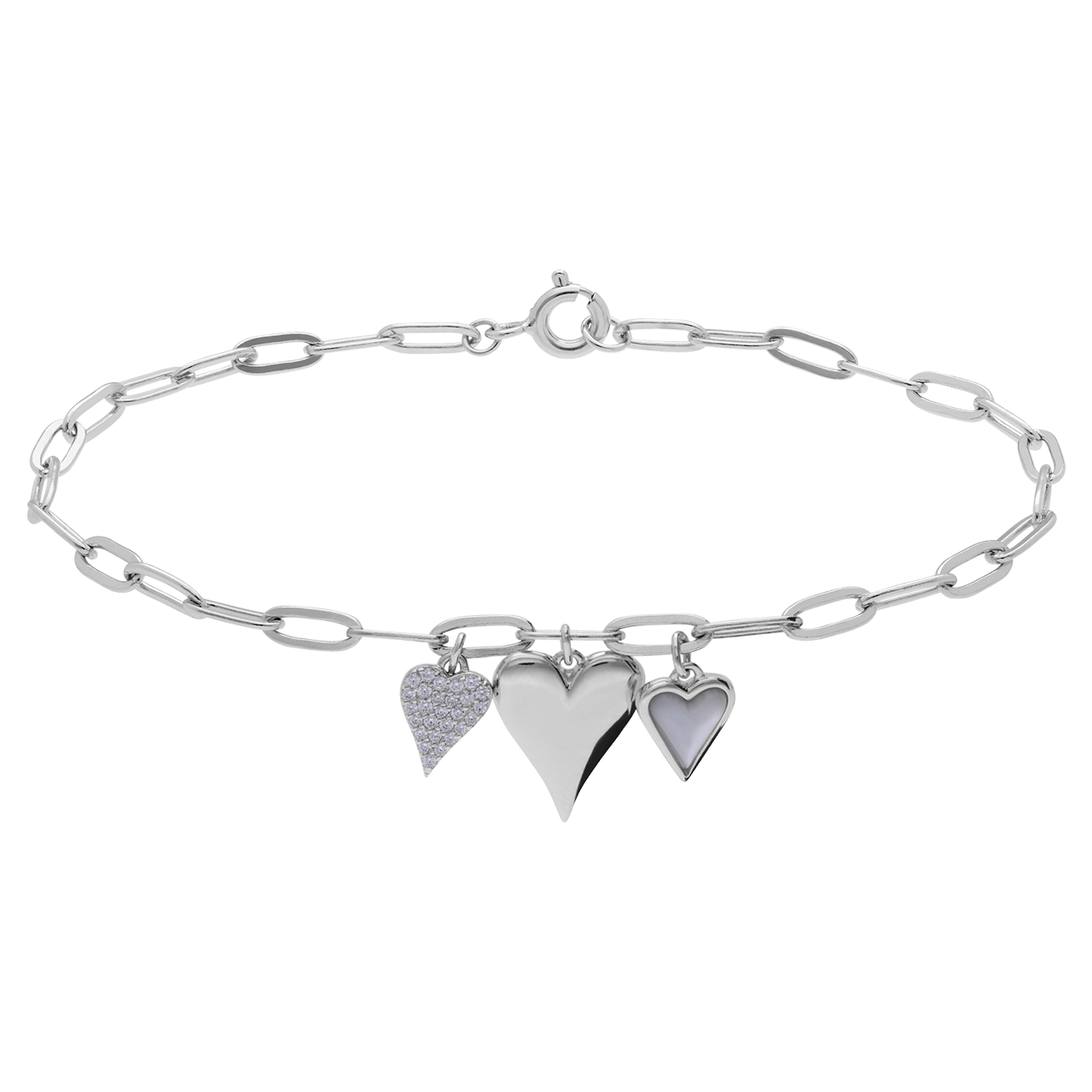 Zilveren armband met hanger voor dames