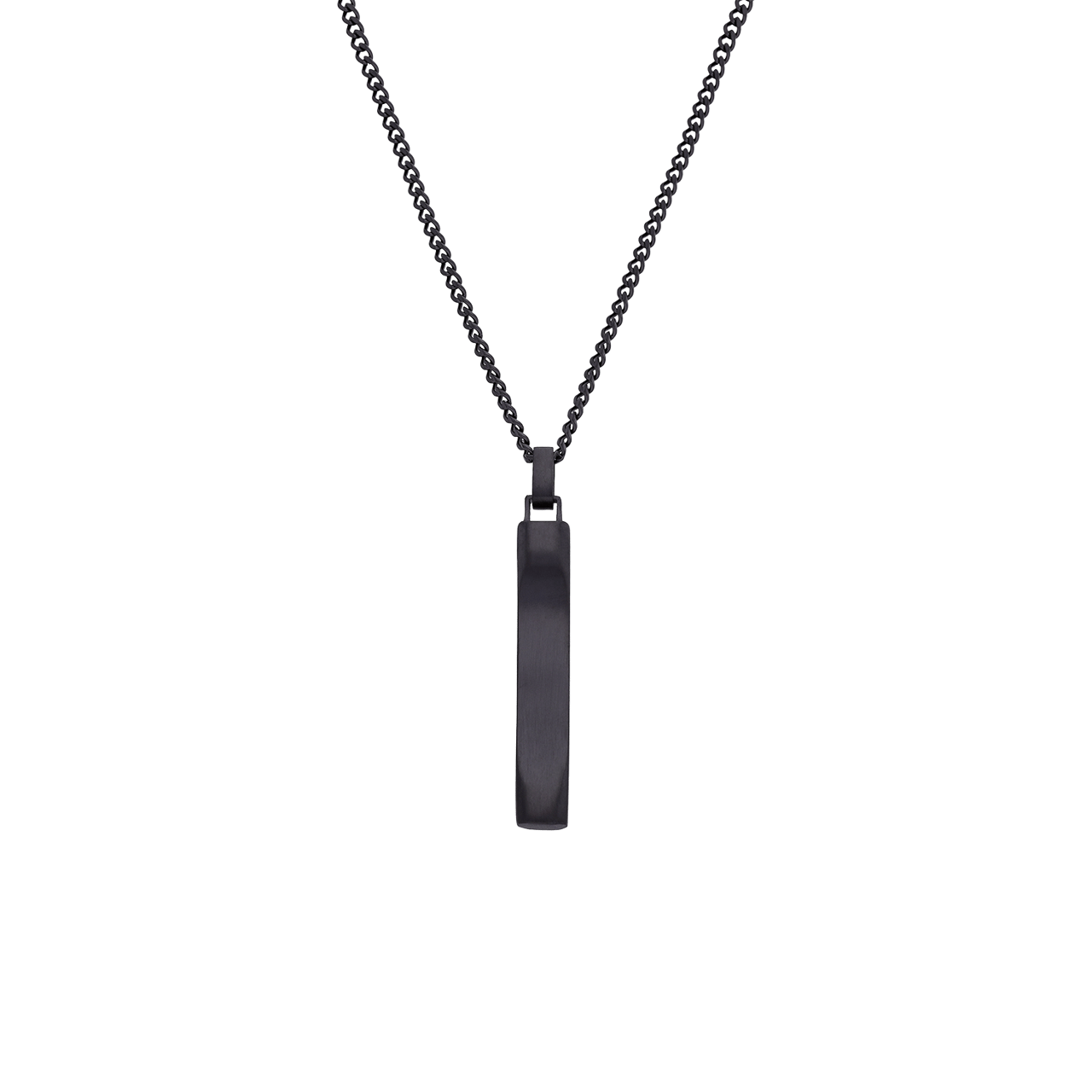 Stainless steel herenketting met hanger staaf