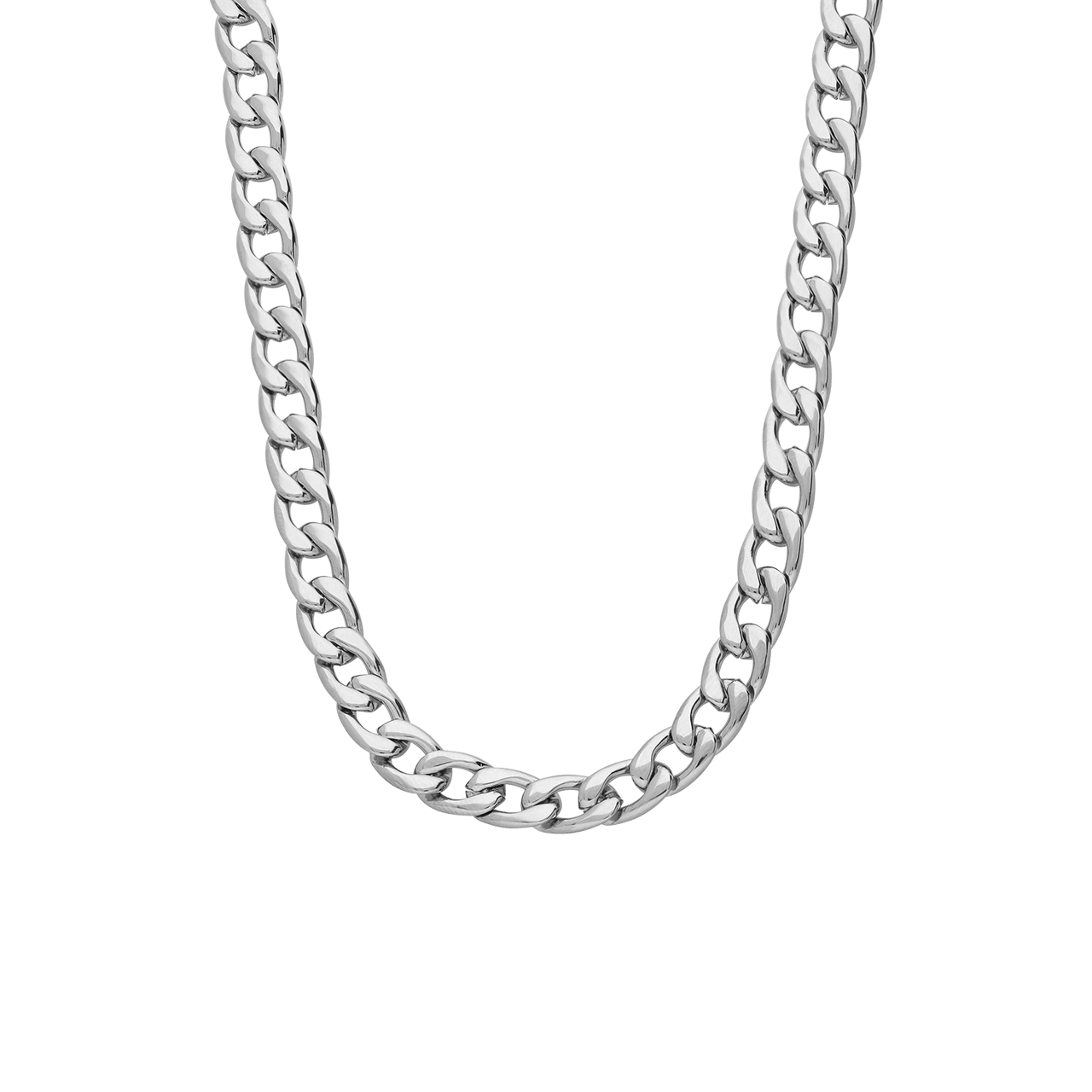 Stainless steel herenketting gourmetschakel
