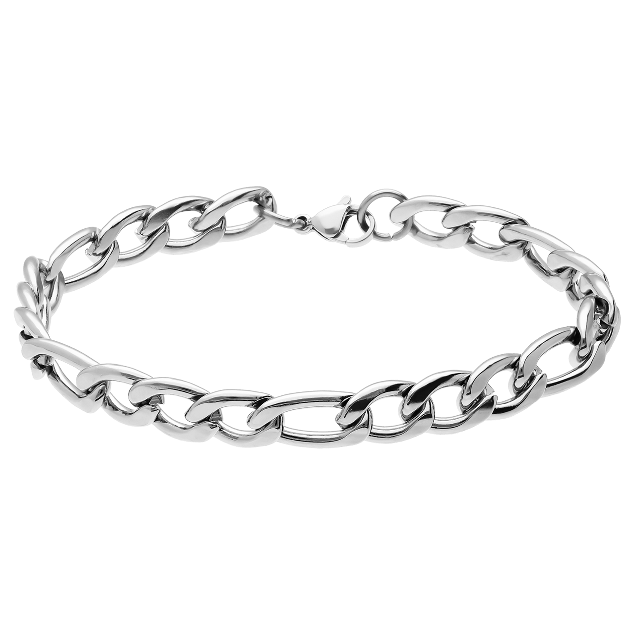 Edelstahl Herrenarmband Gourmetkette