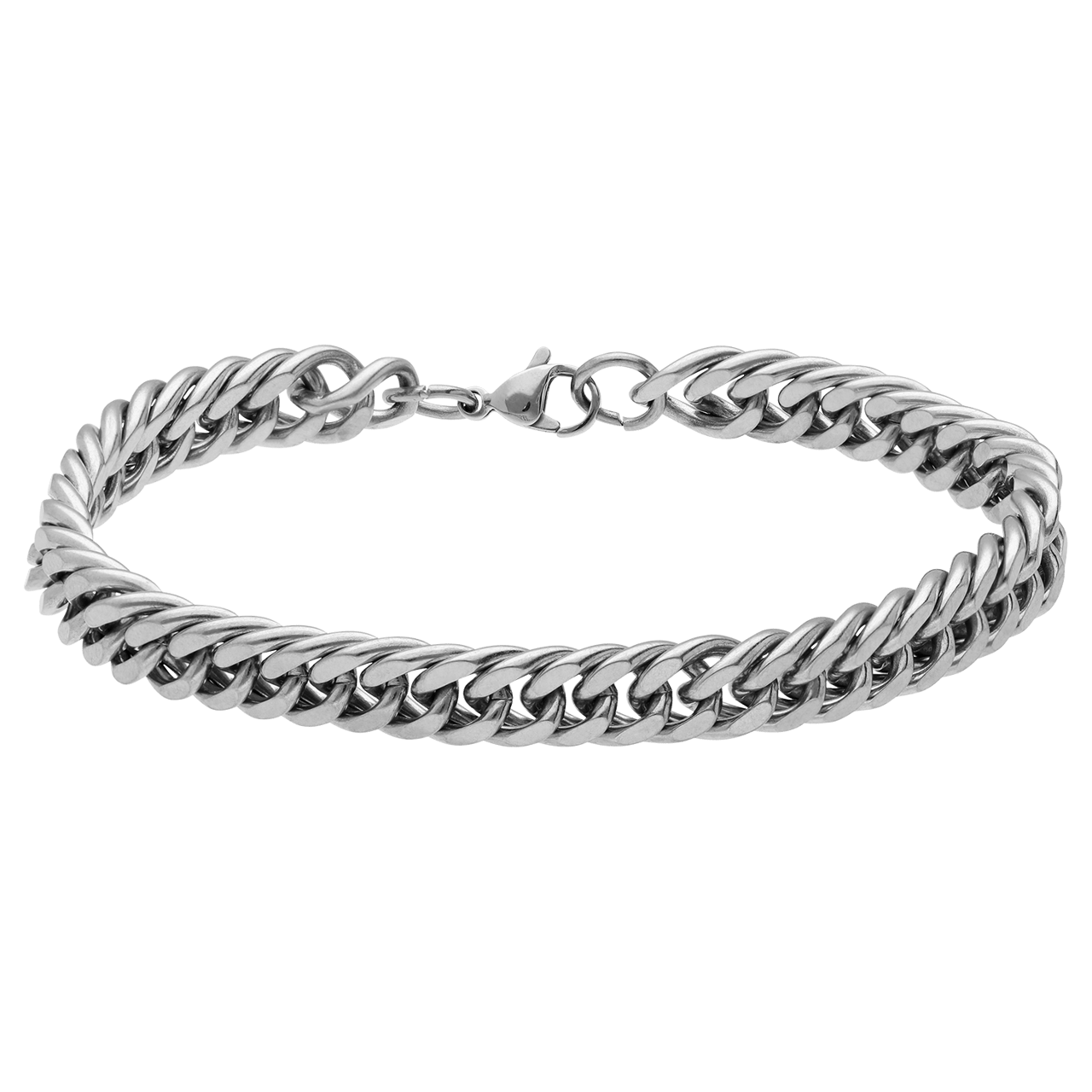 Stainless steel herenarmband gourmetschakel