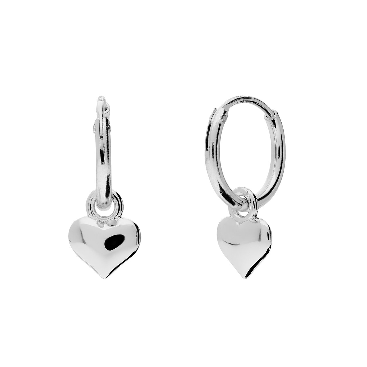 Zilveren oorknop 10mm