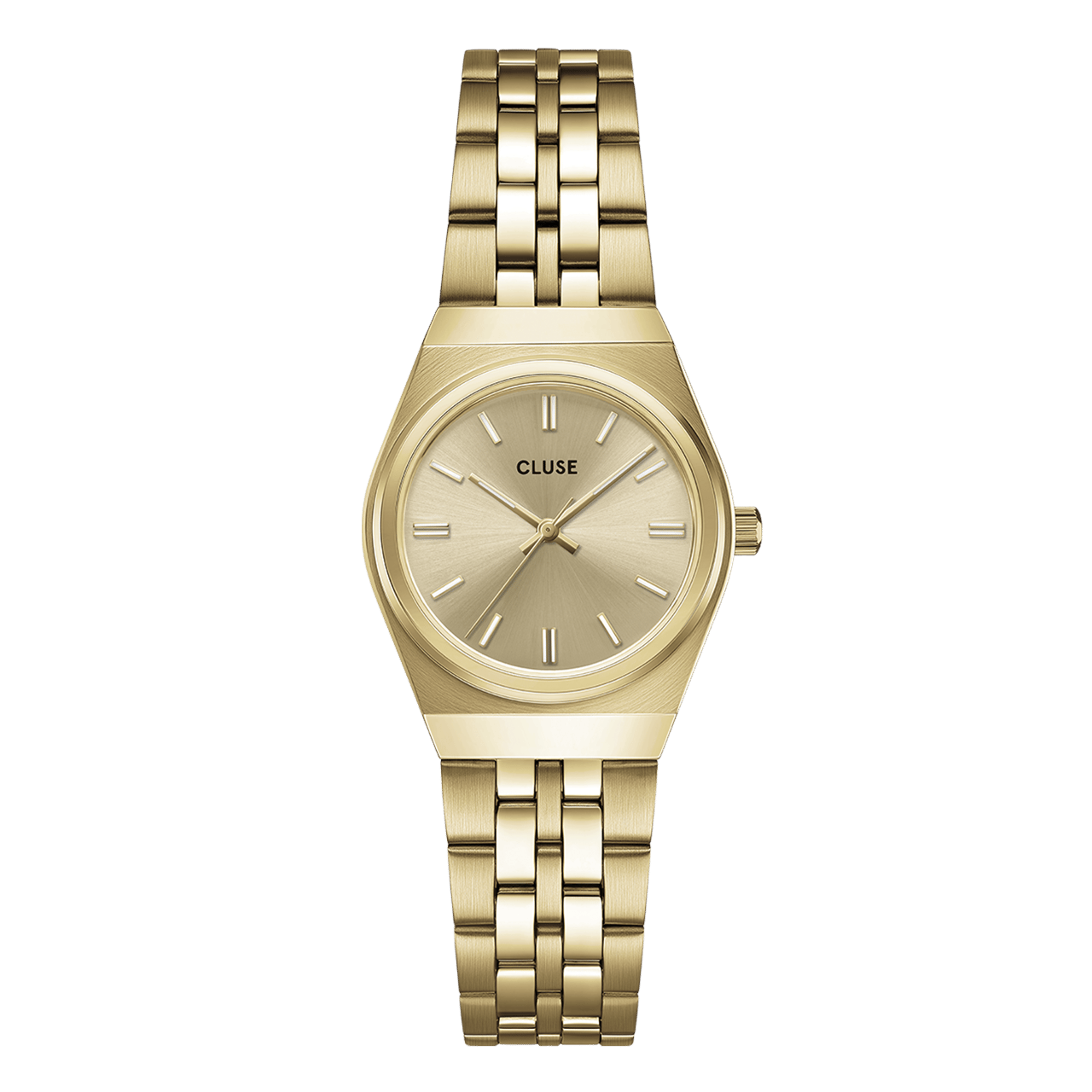Cluse - Retro 70S Mini goudkleurig stainless steel