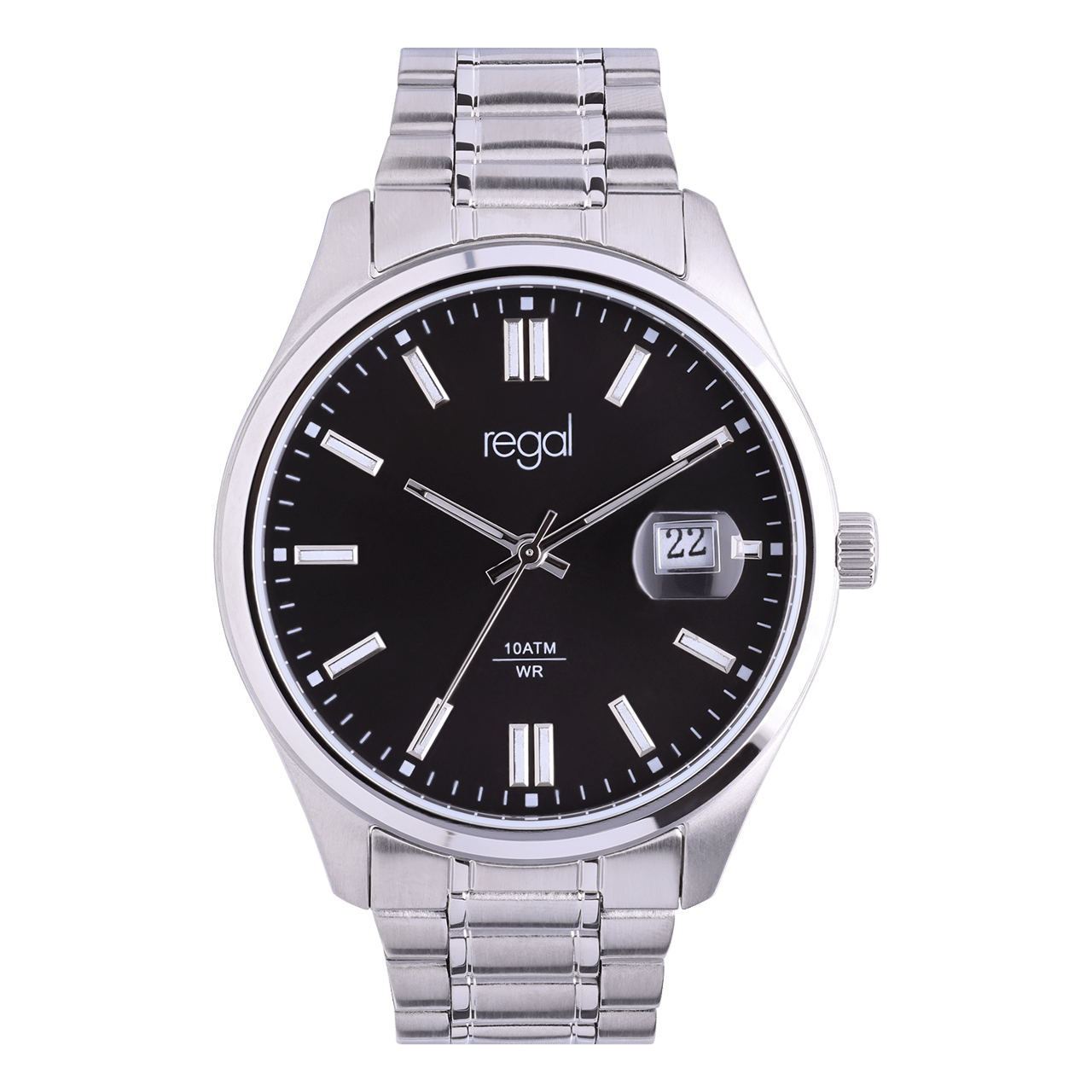 Moretime stainless steel herenhorloge zilver