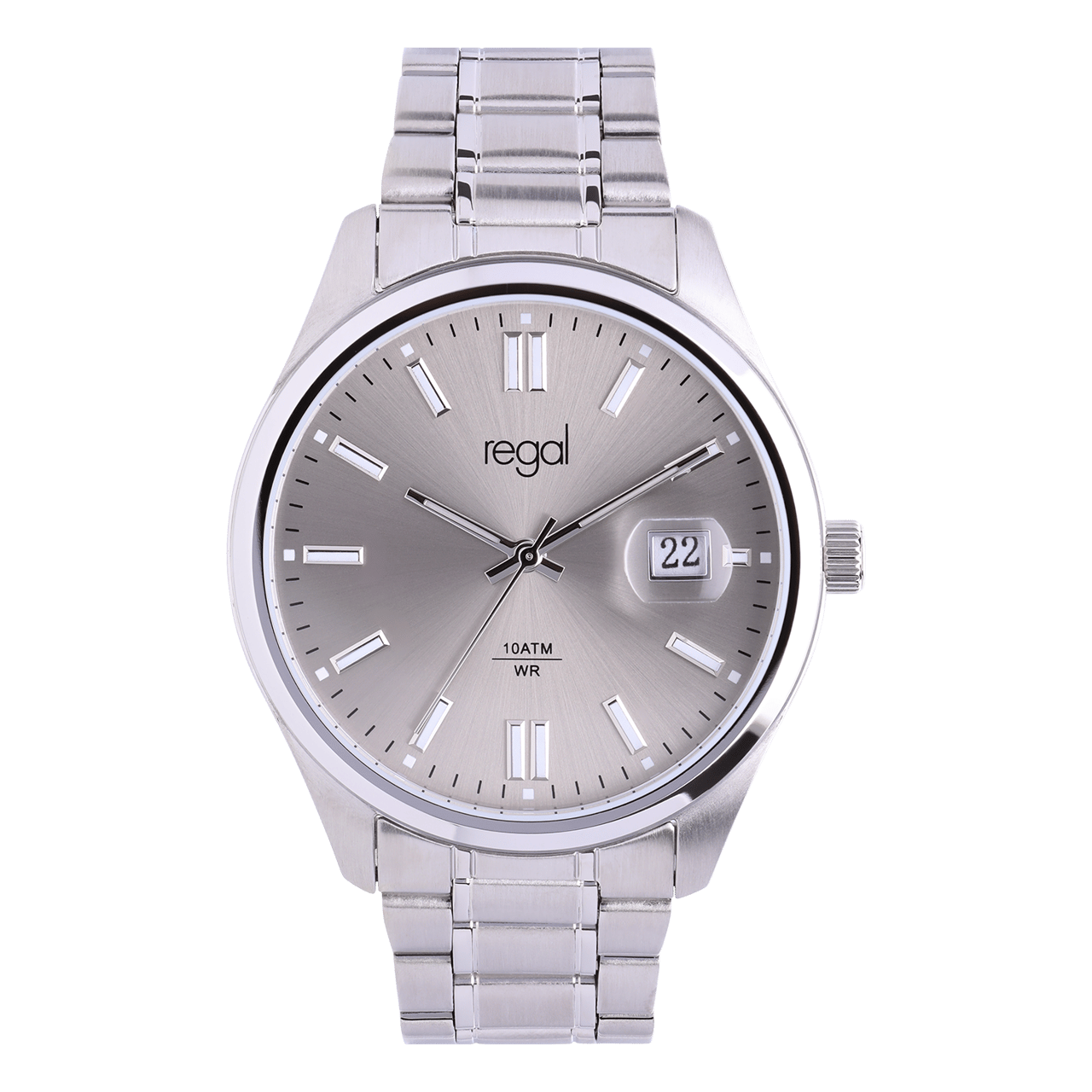 Moretime stainless steel herenhorloge zilver