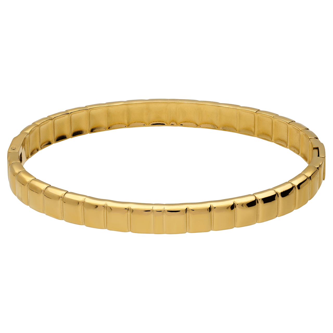 Stainless steel goldplated bangle streep