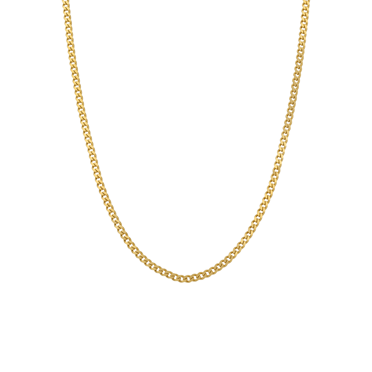 Zilveren goldplated ketting met gourmet schakel