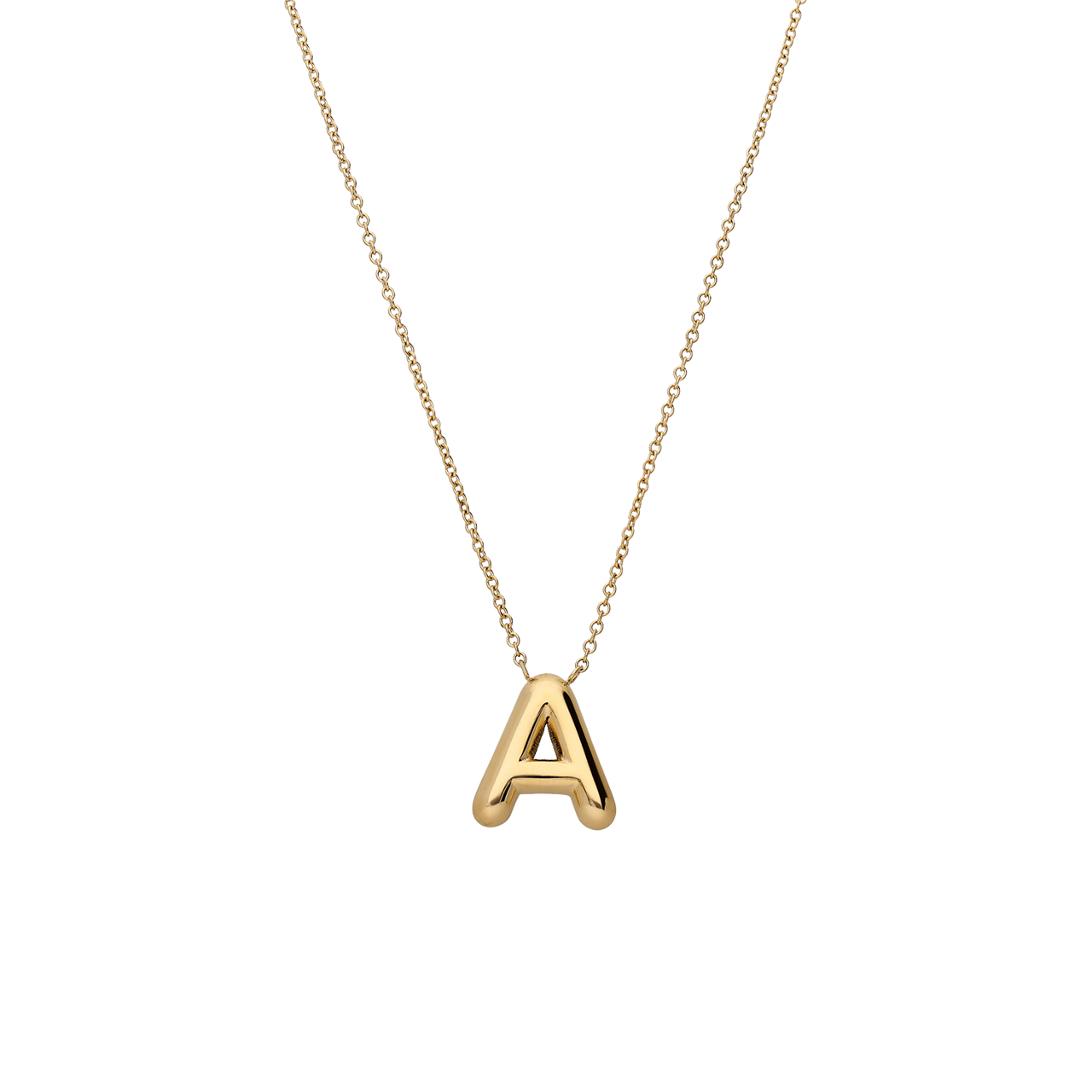 Stainless steel ketting met hanger letter voor dames