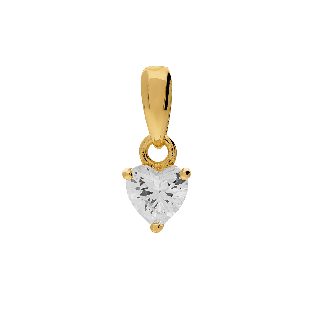 Zilveren goldplated hanger voor dames