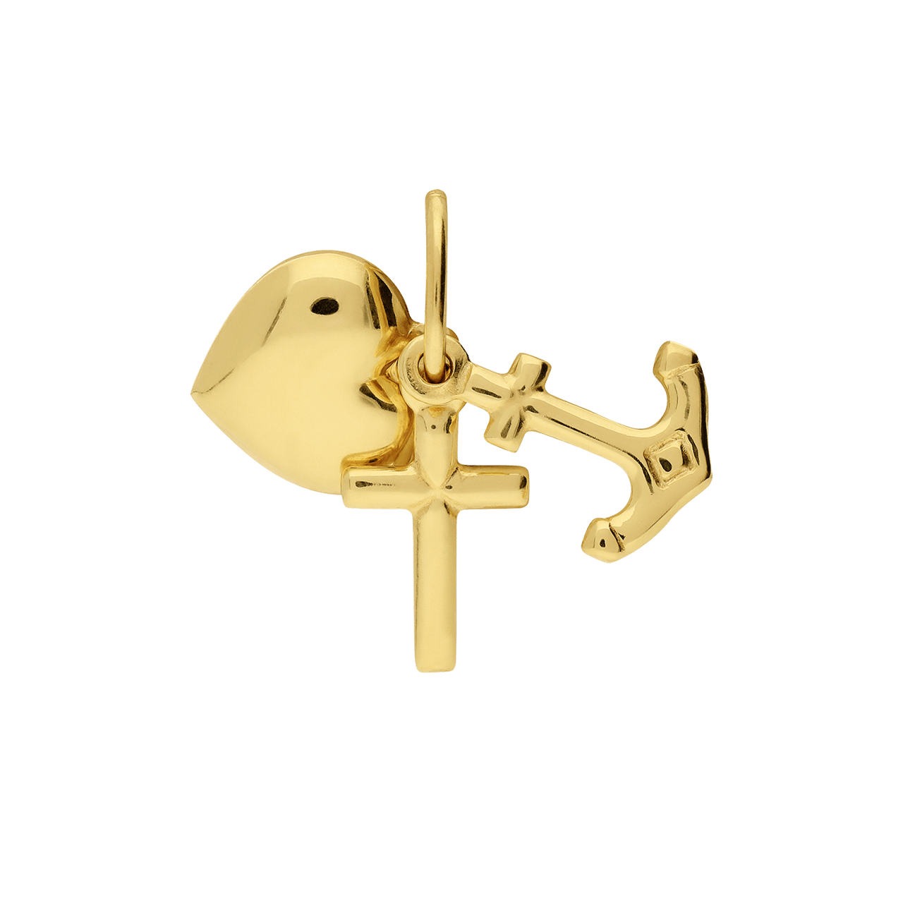 Zilveren goldplated hanger voor dames