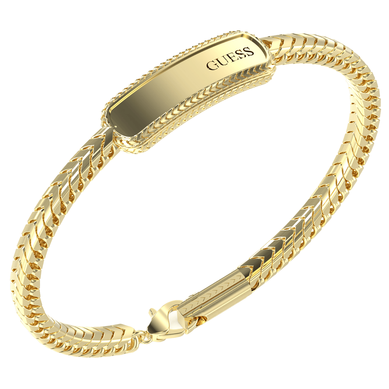 Guess heren stainless steel goldplated armband