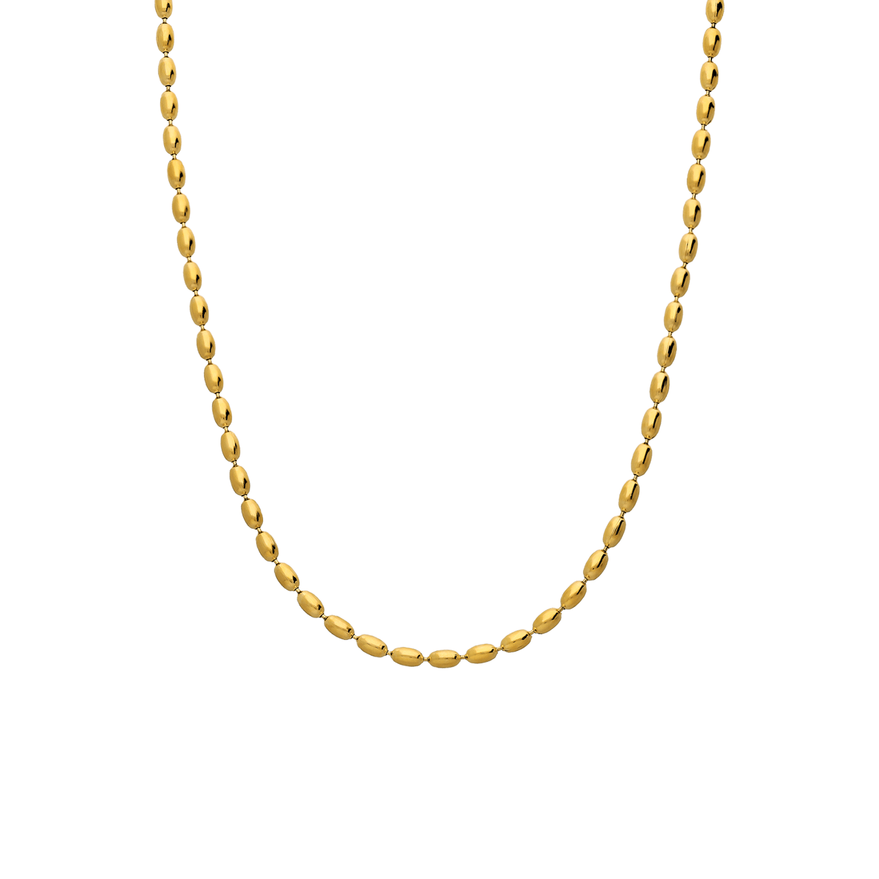 Stalen goldplated ketting