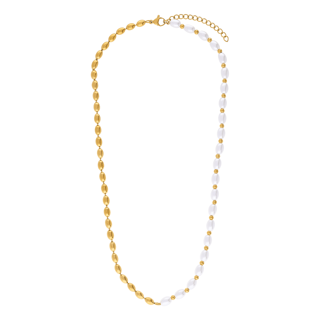 Stainless steel goldplated ketting