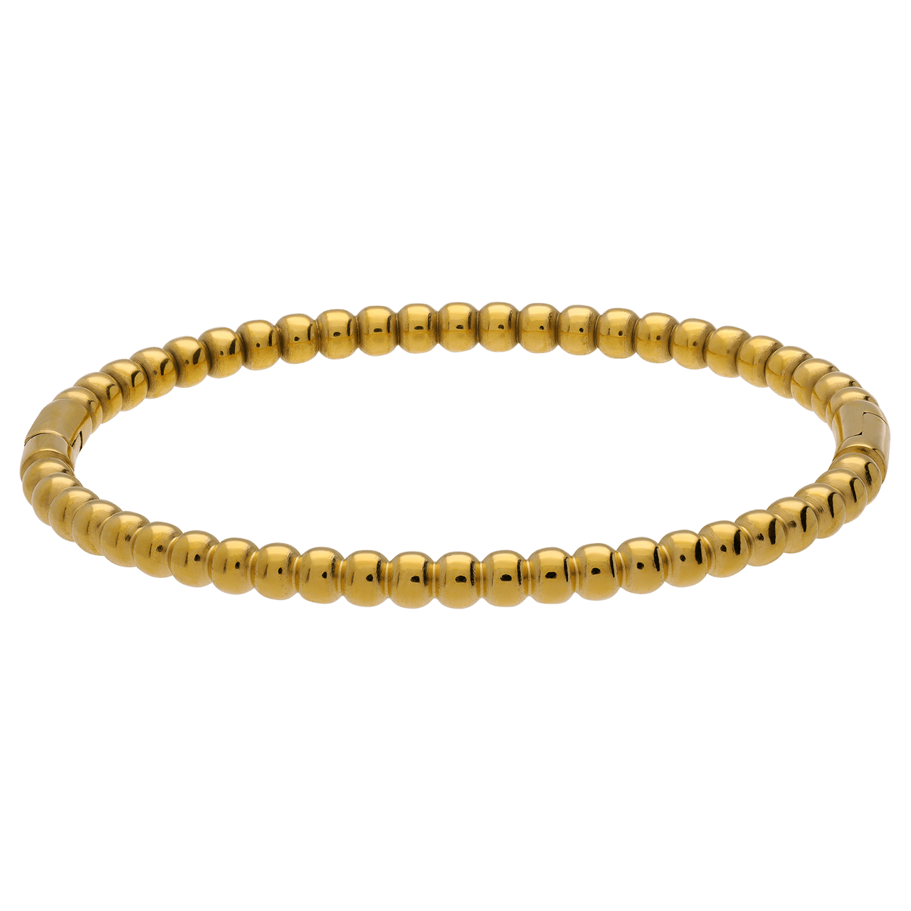 Stainless steel goldplated bangle bol