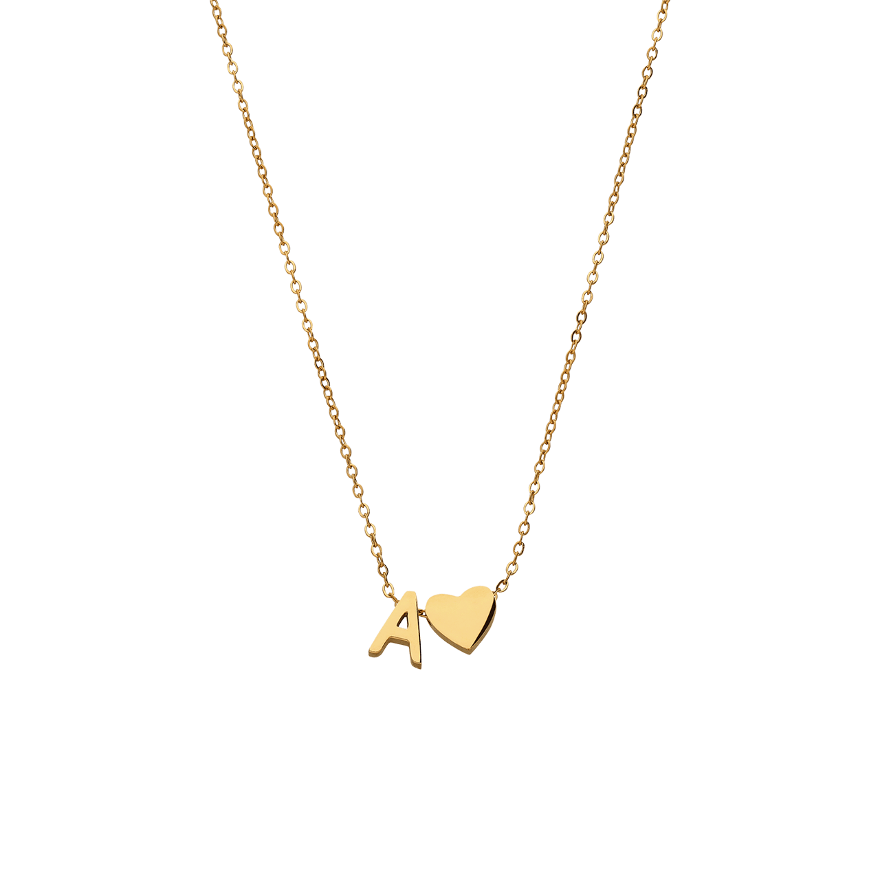 Stainless steel ketting met hanger hart voor dames