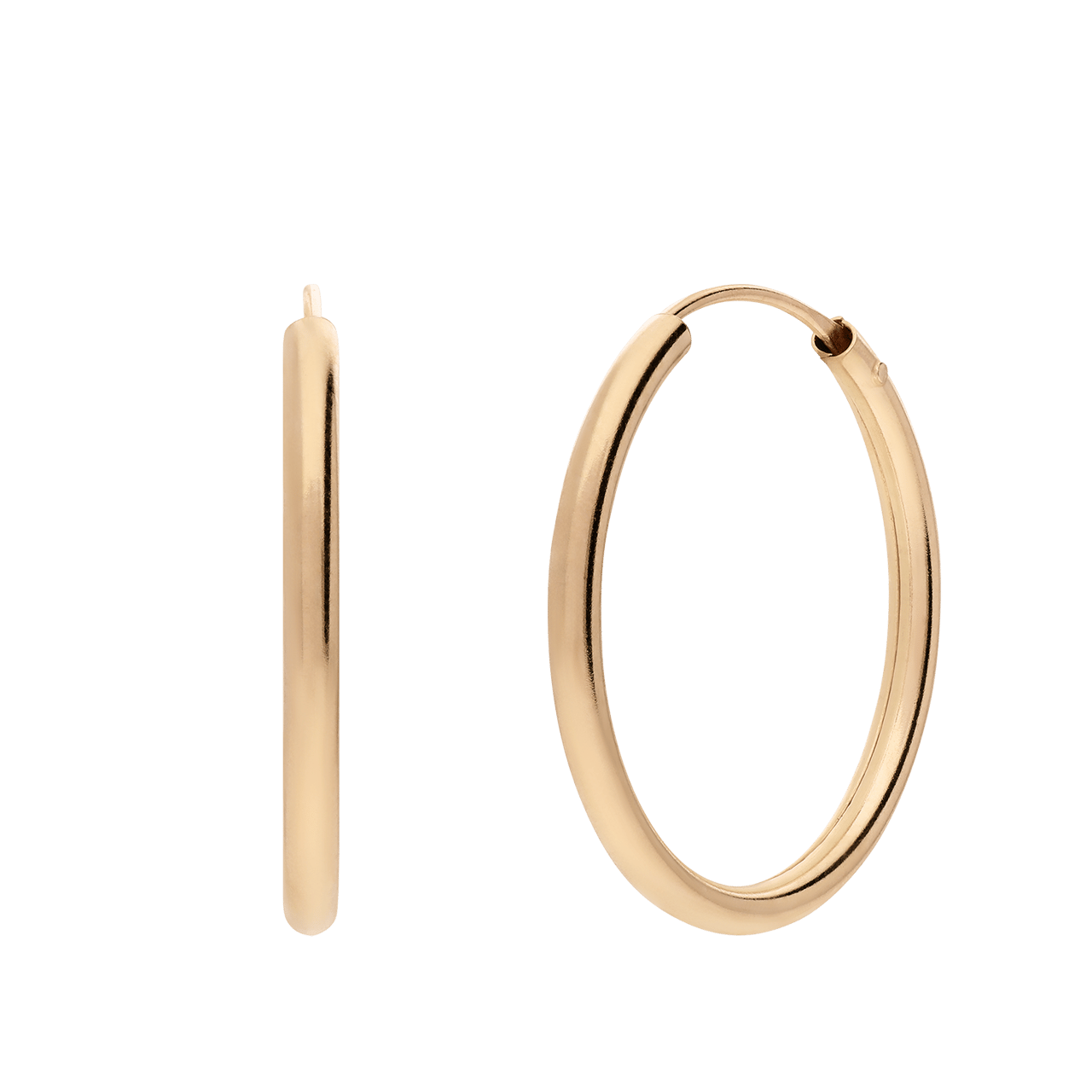 14 Karat goldene Ohrringe für Damen