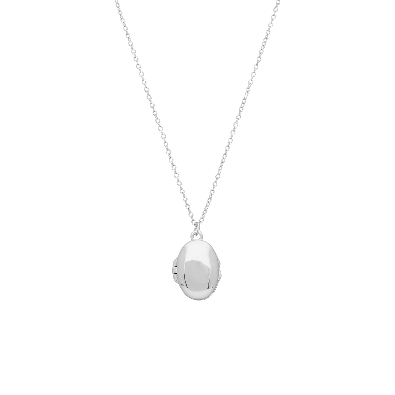 Zilveren ketting met hanger medaillon voor dames