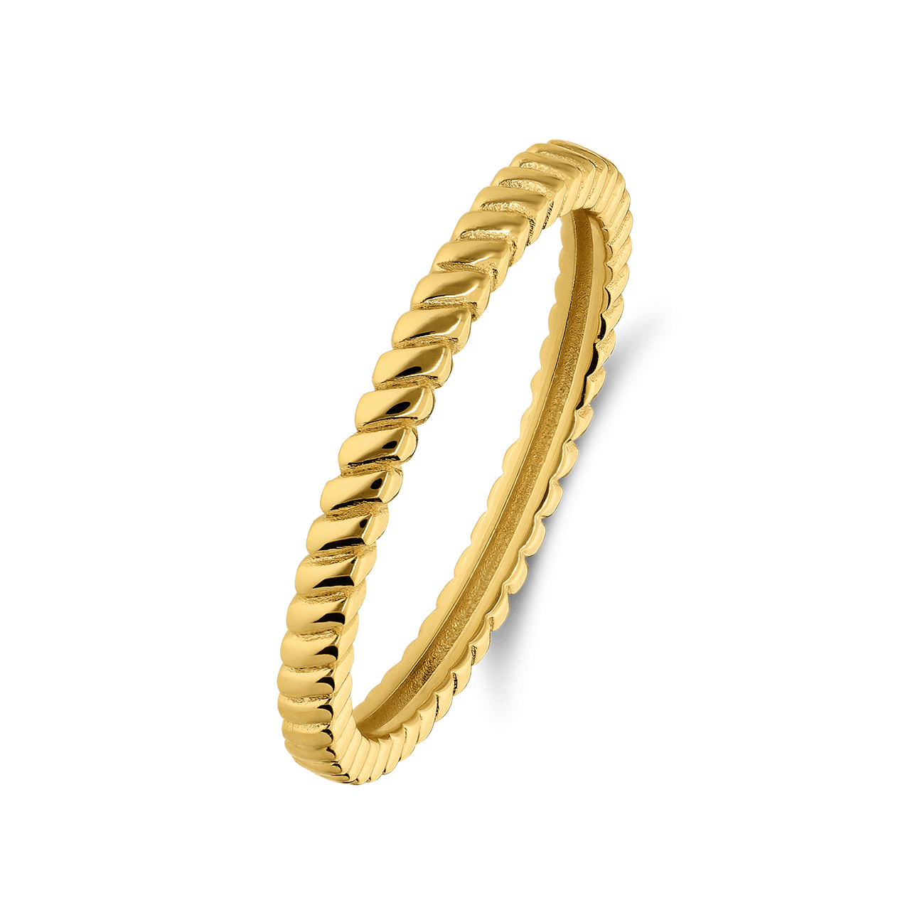 Zilveren goldplated ring