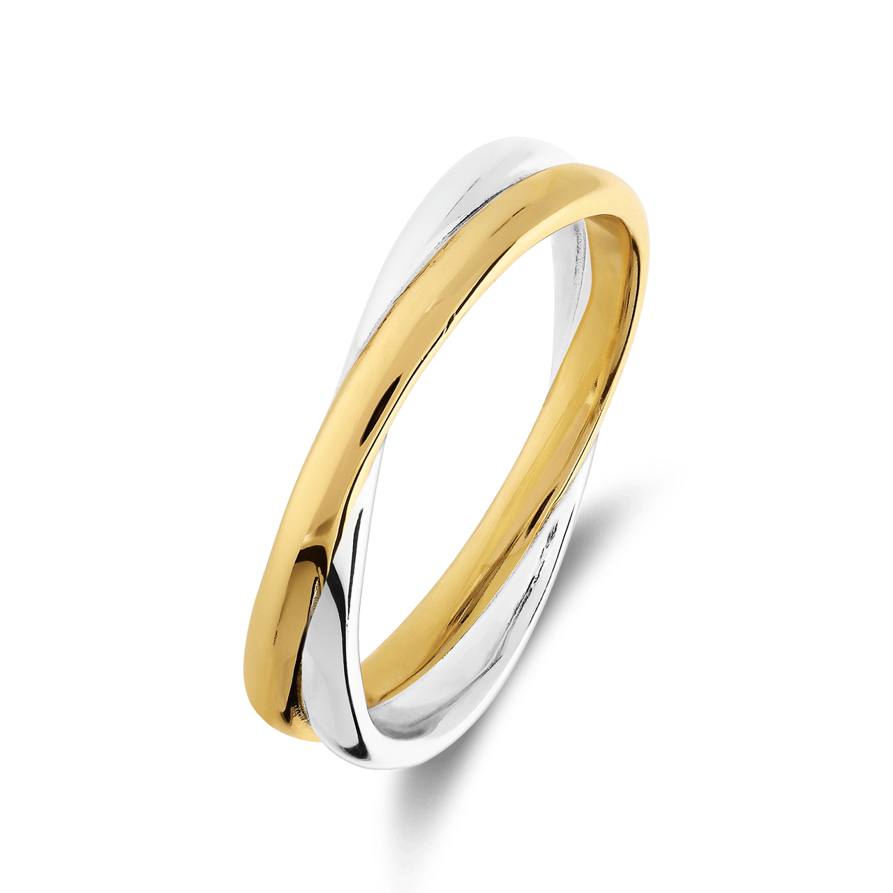 Silberner Bicolor-Ring