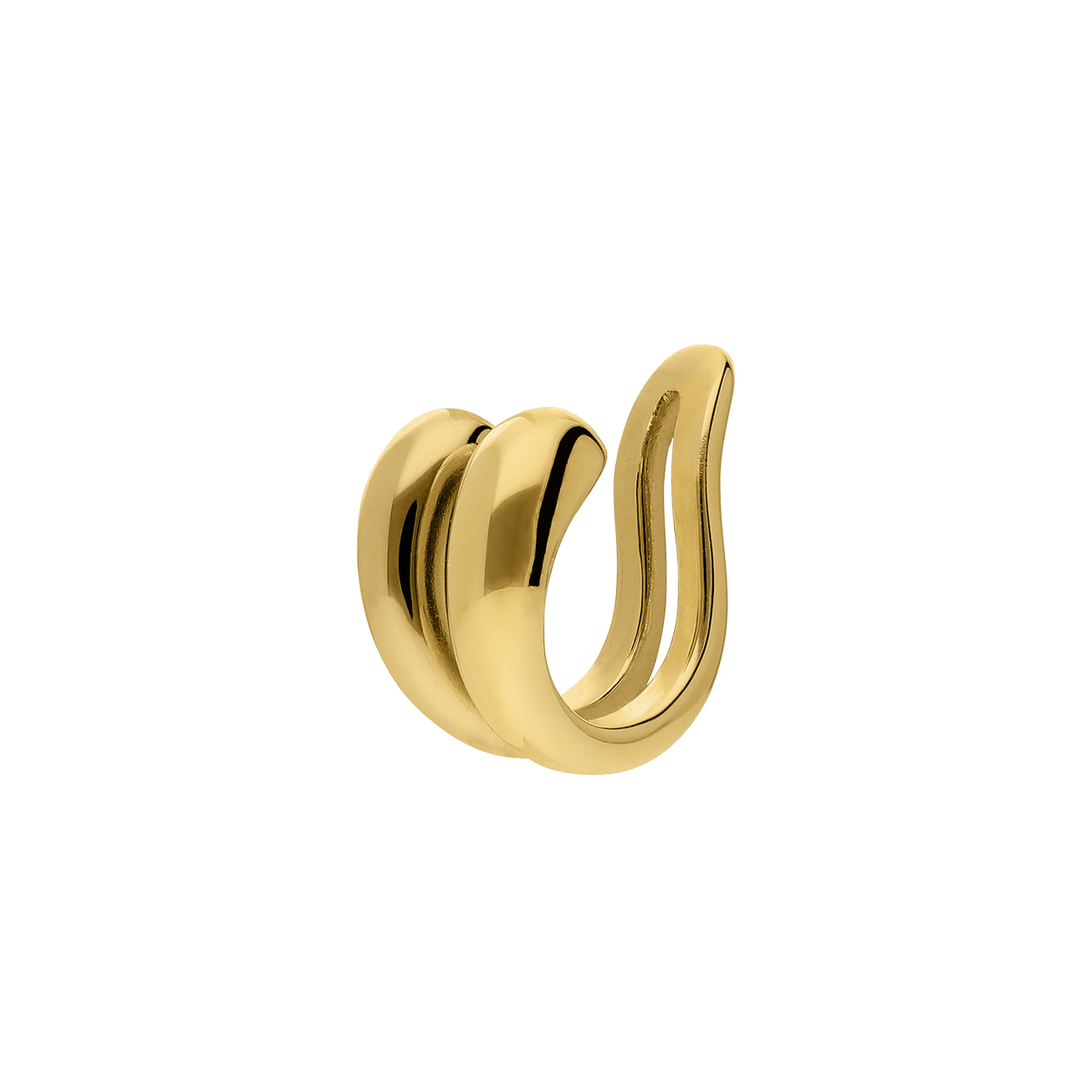 Silberne goldbeschichtete Ohrringe