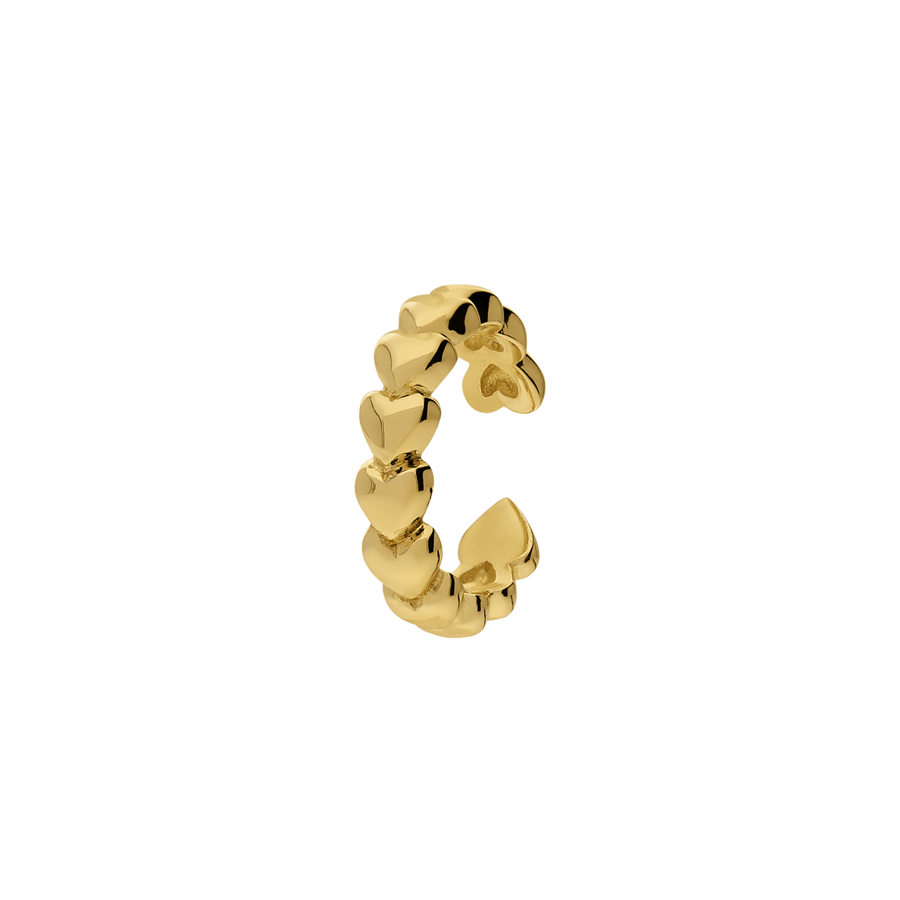 Silberner goldbeschichteter Ohrclip
