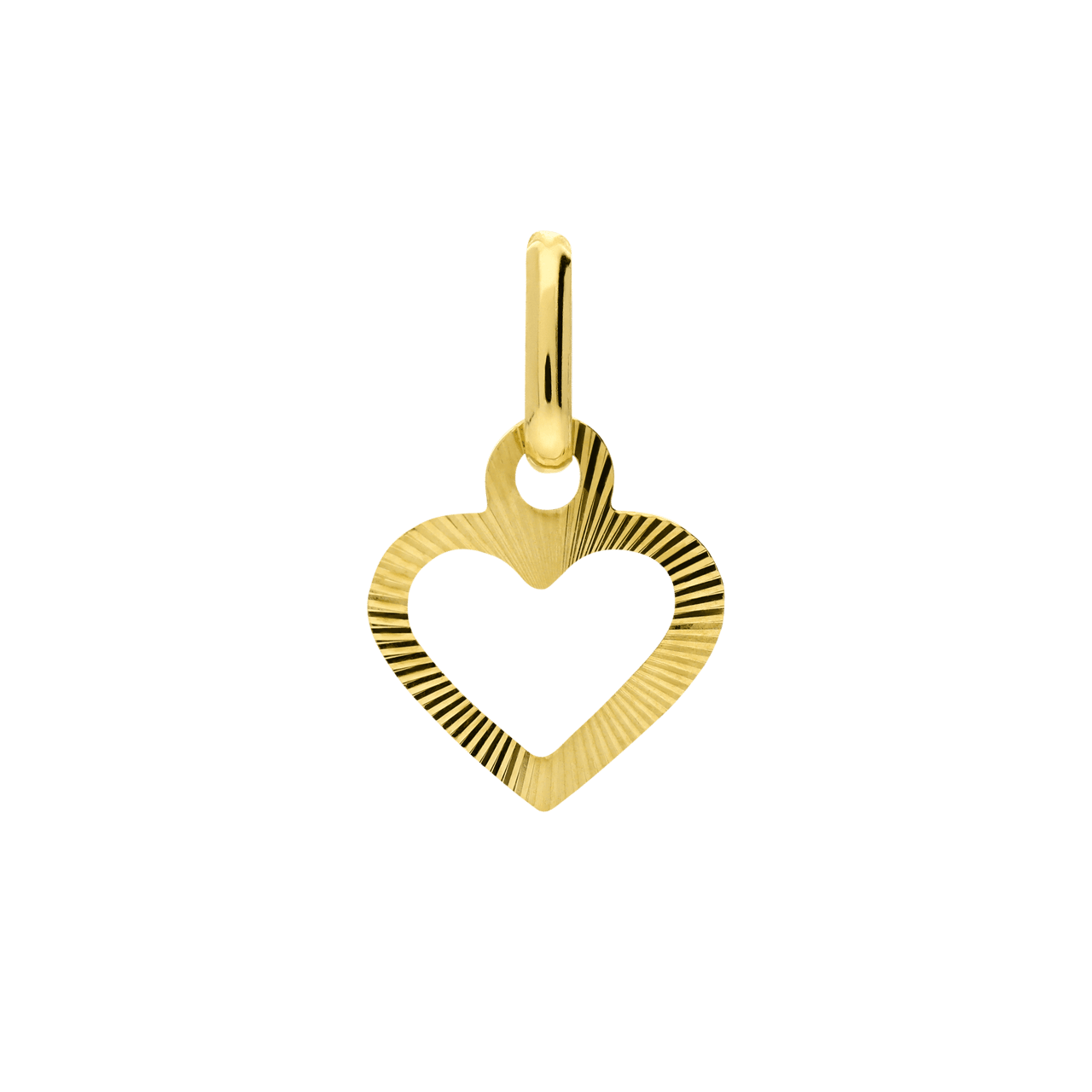 9 karaat hanger hart 8x13,5mm