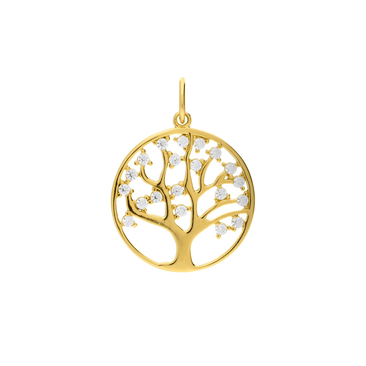 9 karaat hanger met zirkonia 16mm