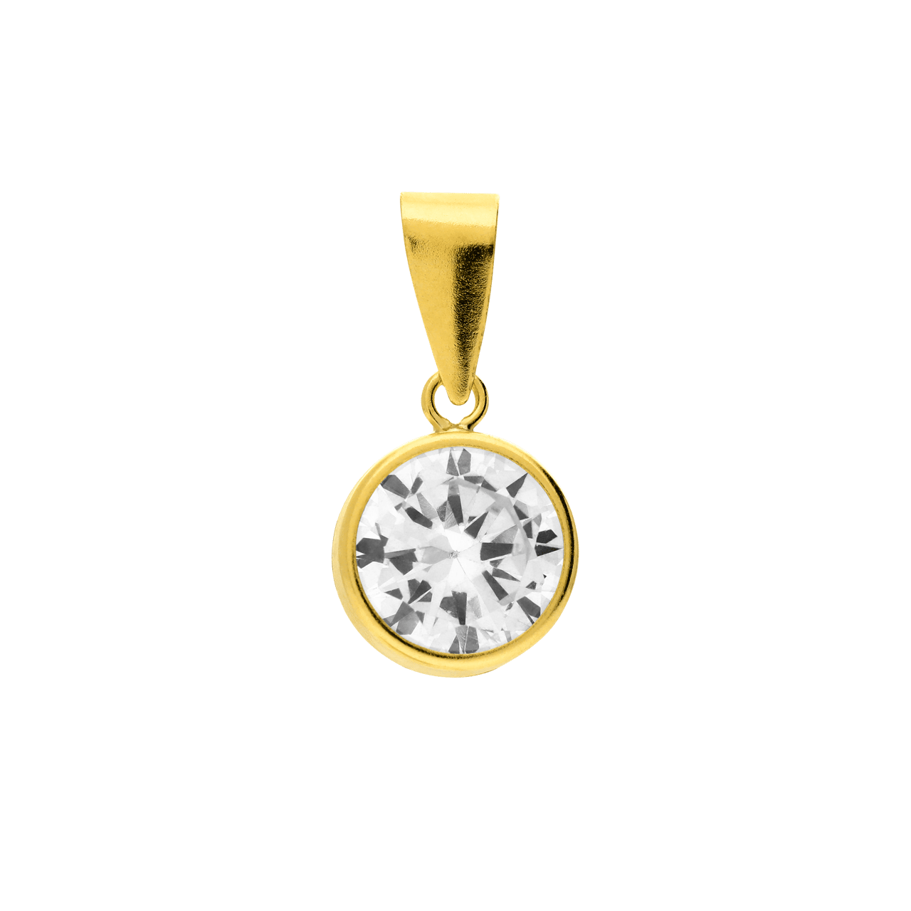 9 karaat hanger met zirkonia voor dames