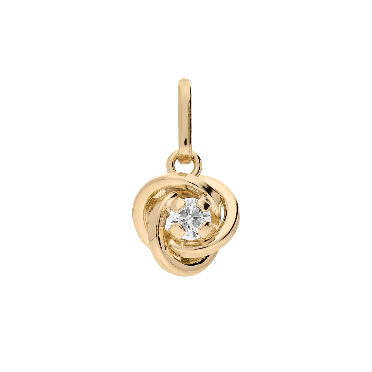 9 karaat hanger met zirkonia voor dames