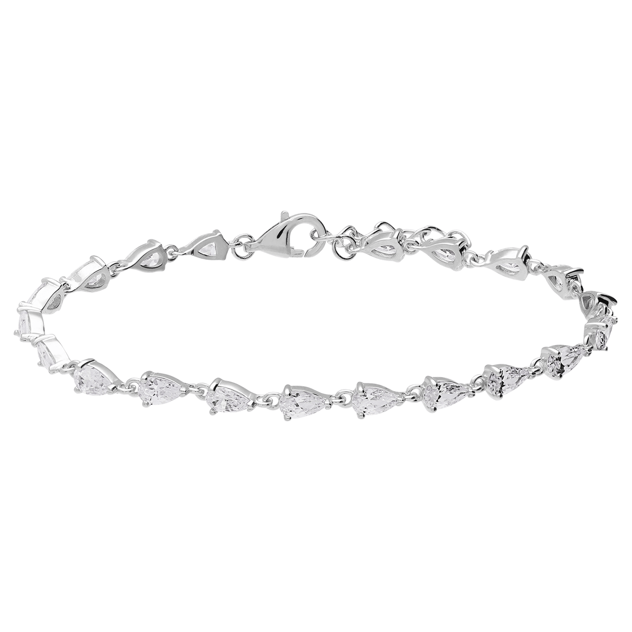 Zilveren armband met zirkonia