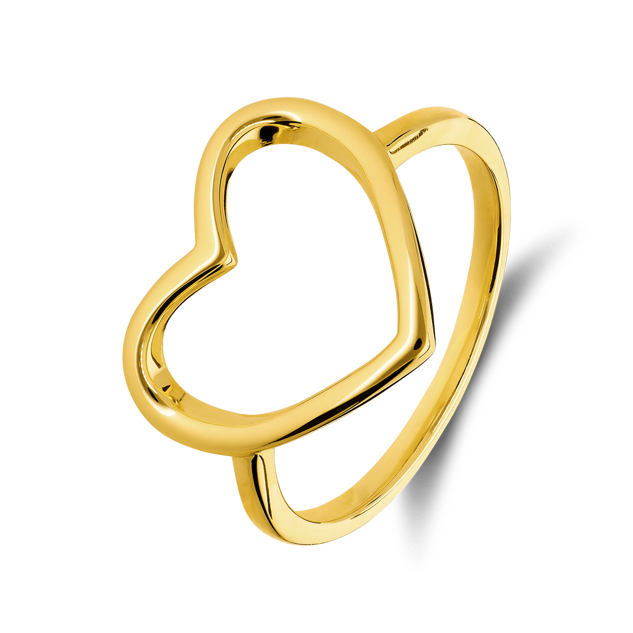 Zilveren goldplated ring