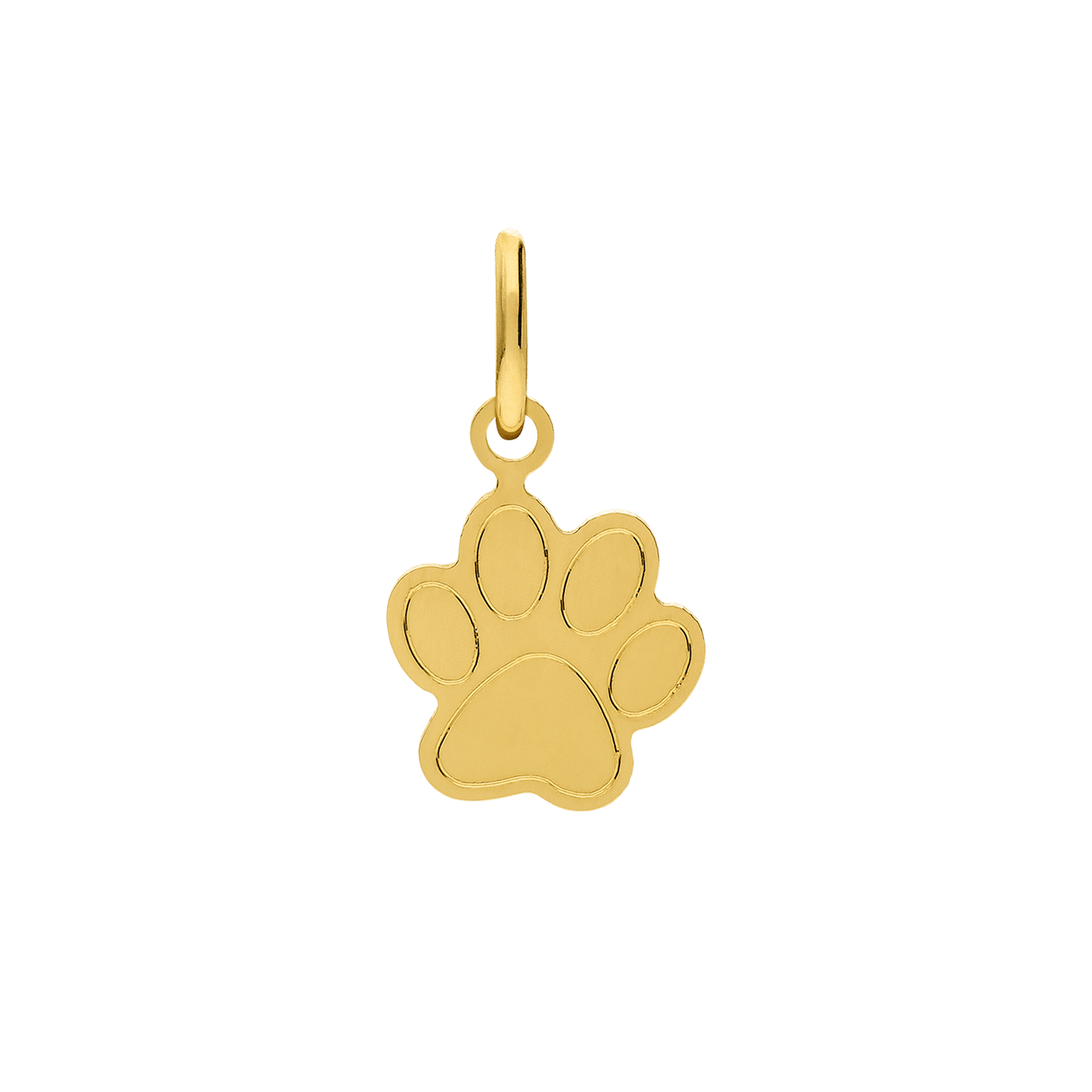 Zilveren goldplated hanger