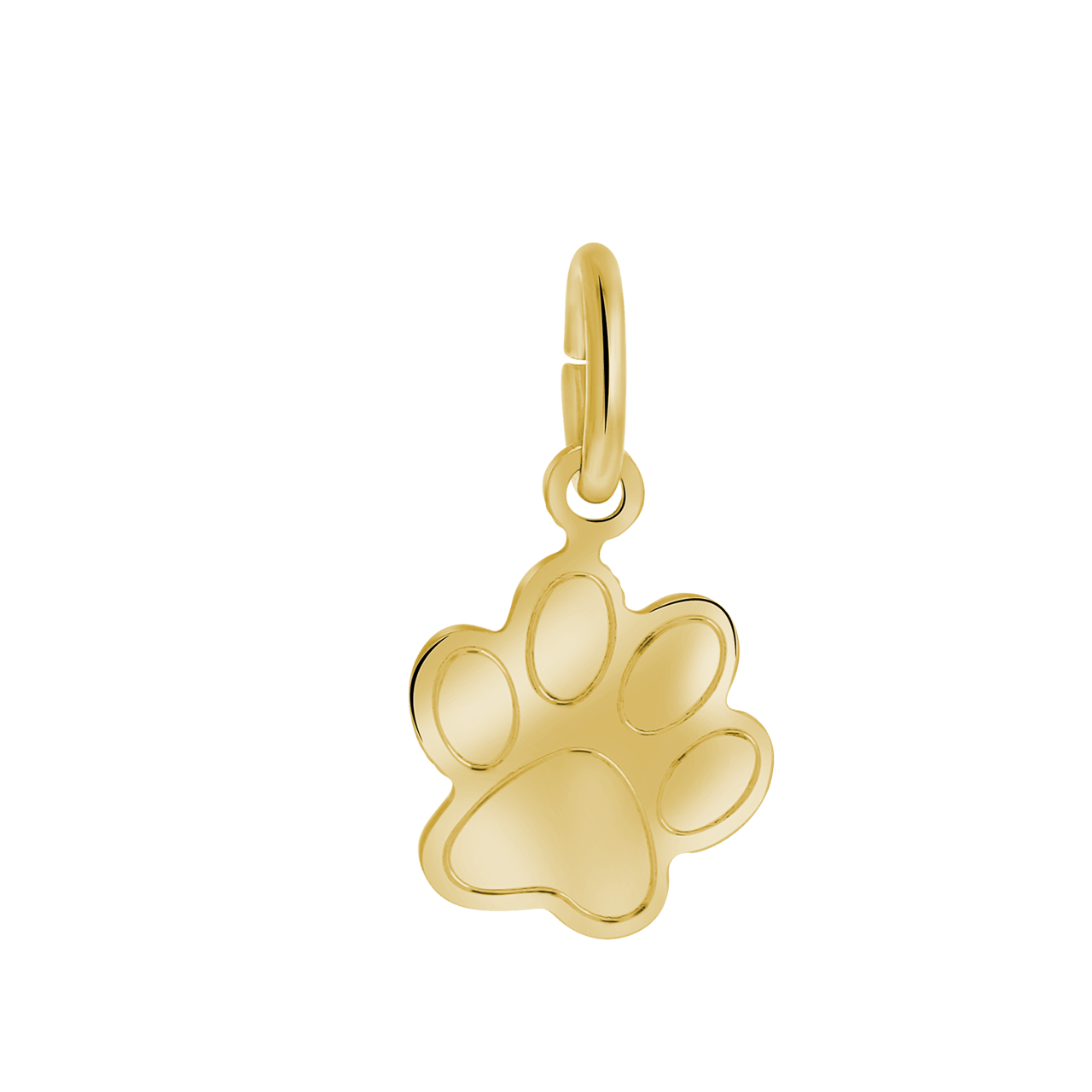 Zilveren hanger hondenpoot voor dames