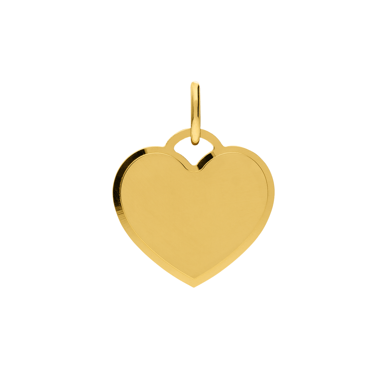 Zilveren goldplated hanger hart voor dames