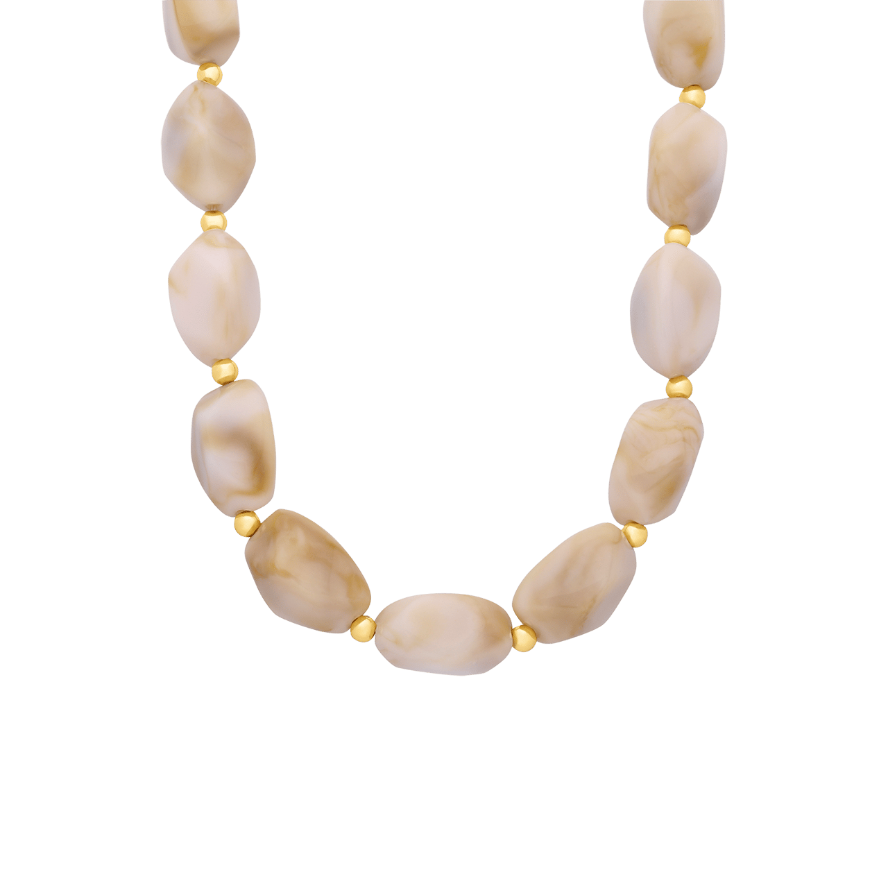 Edelstahl-Perlenkette für Damen
